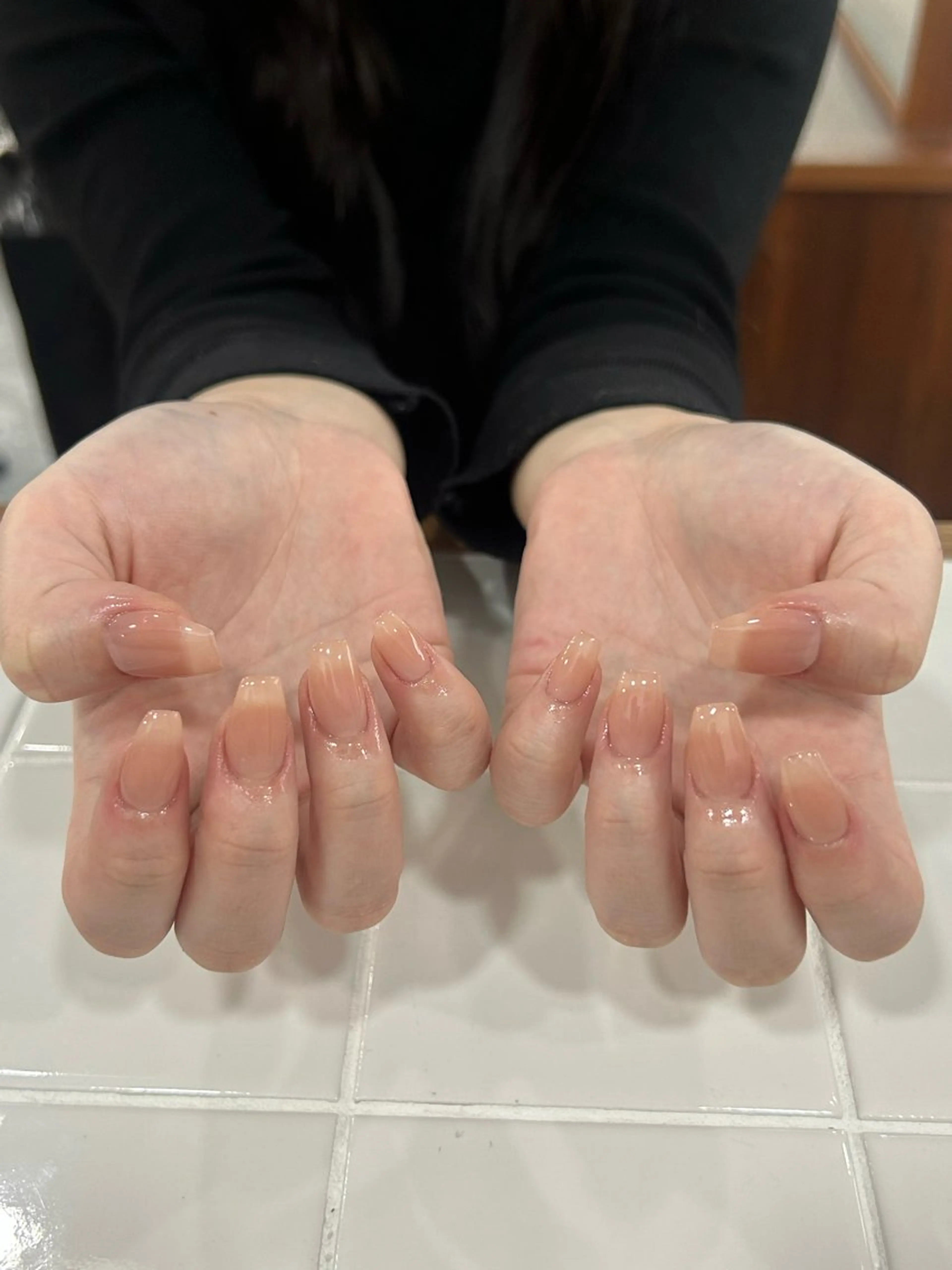 長さ出し10本💅ワンカラーorラメグラデーション(オフ無し)⚠️アート不可の写真