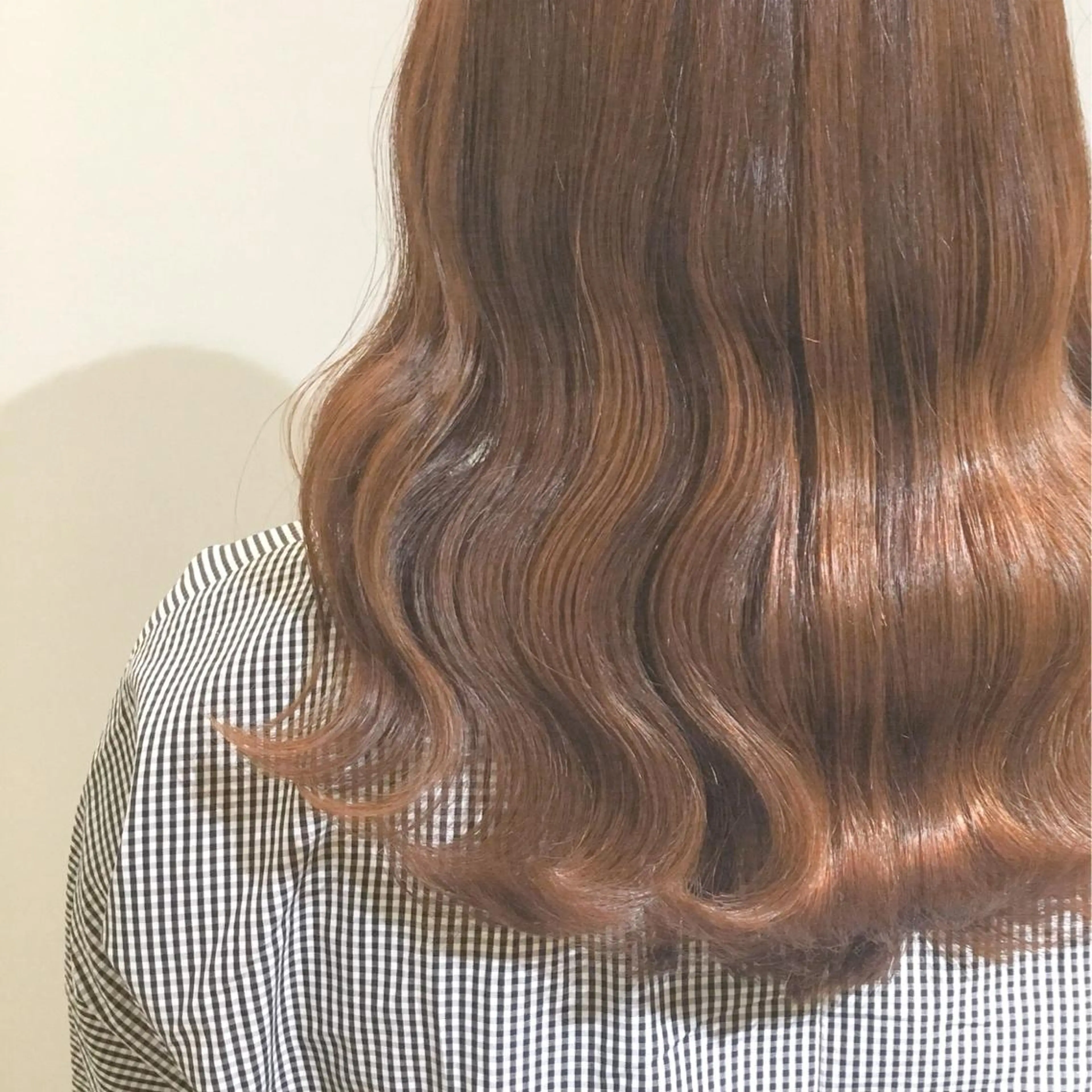 セミロング カラー ヘアアレンジ オレンジ As hair所属・柔らか垢抜けｶﾗｰと ｶｯﾄ🫧ASUKAのヘアスタイル