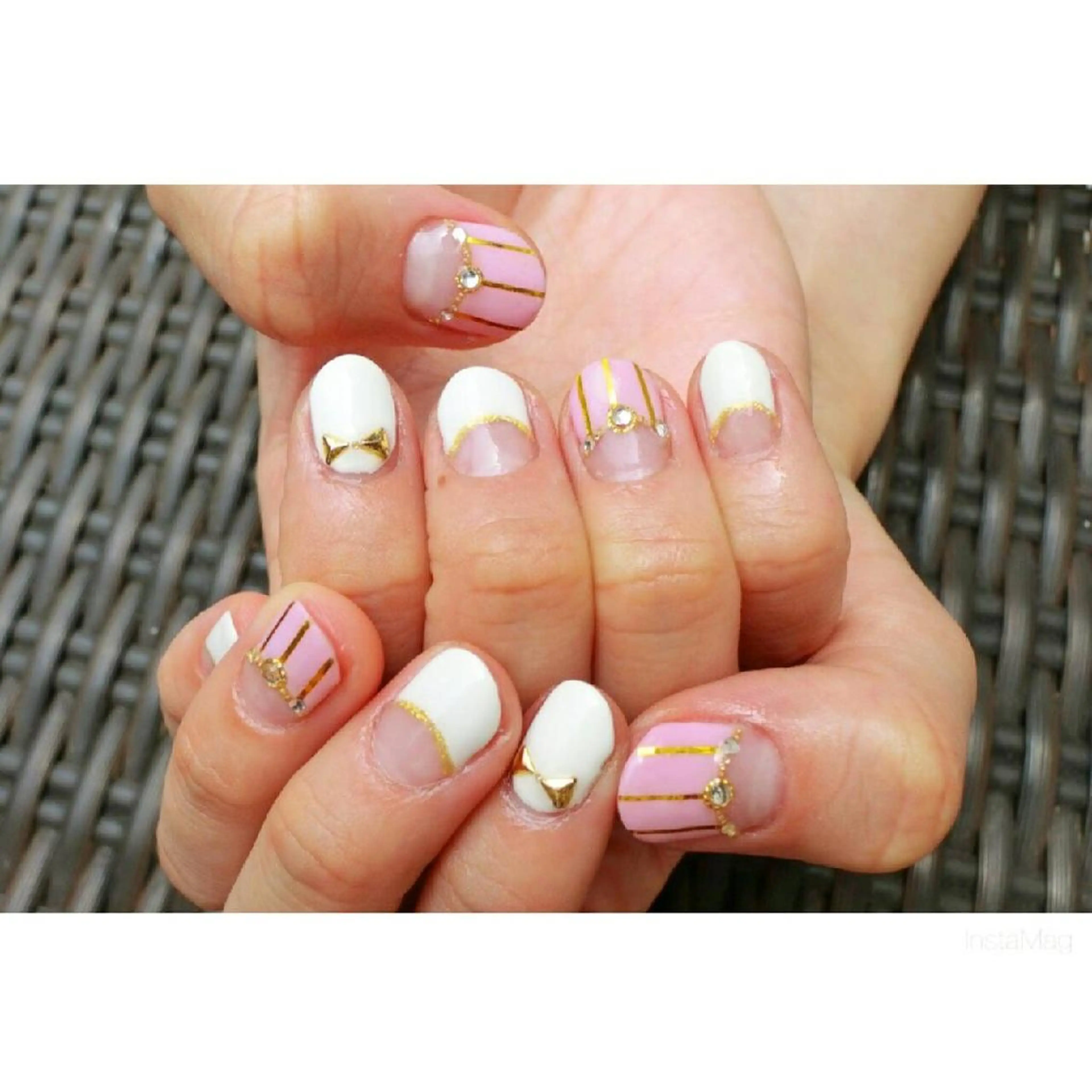 ネイル 痛ネイル/ワンホン/ フィルイン/長さだしのネイルデザイン