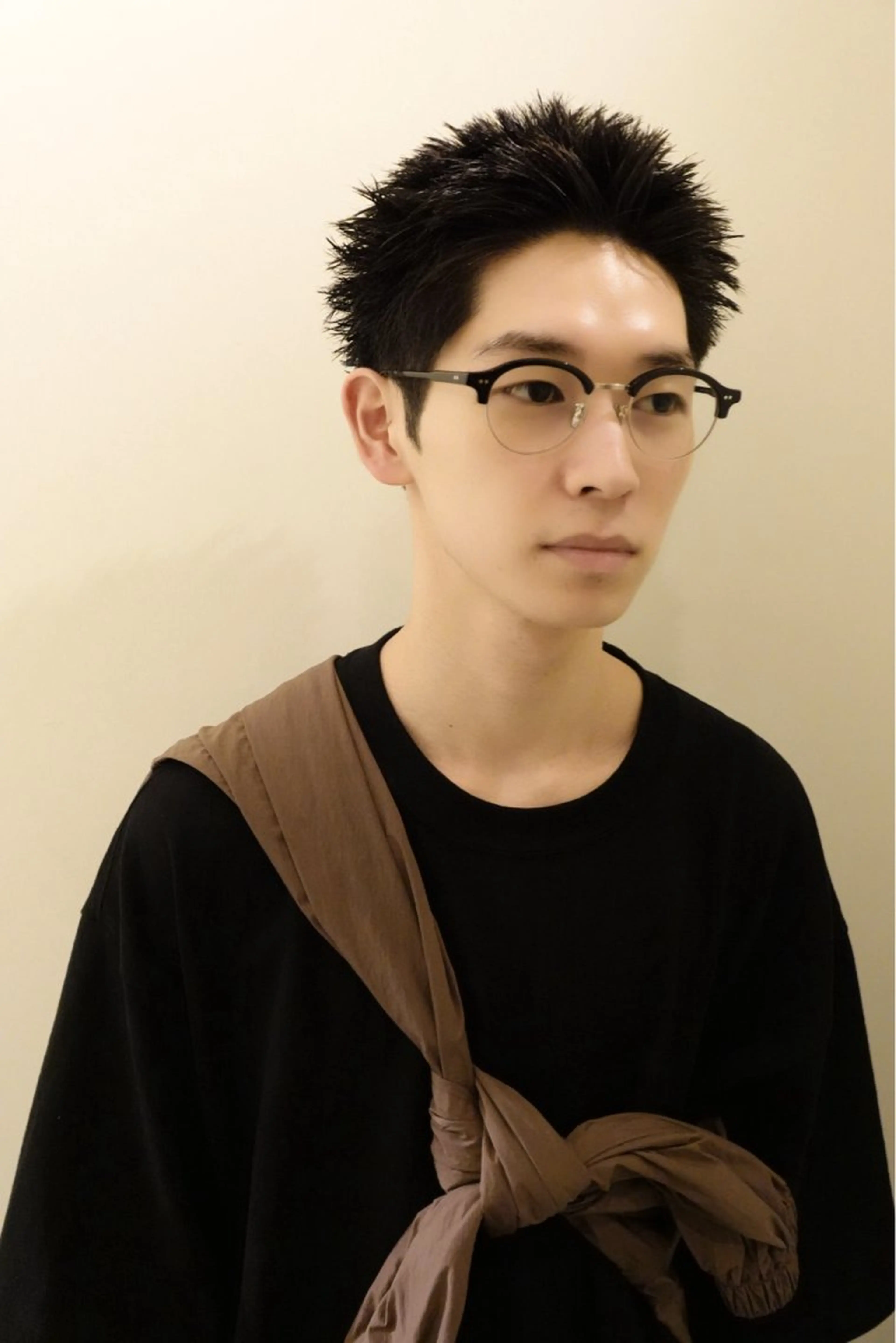 ショート メンズ センターパート マッシュ メンズパーマ メンズショート スパイキーショート カット タチカワユウキ ／メンズカットのヘアスタイル