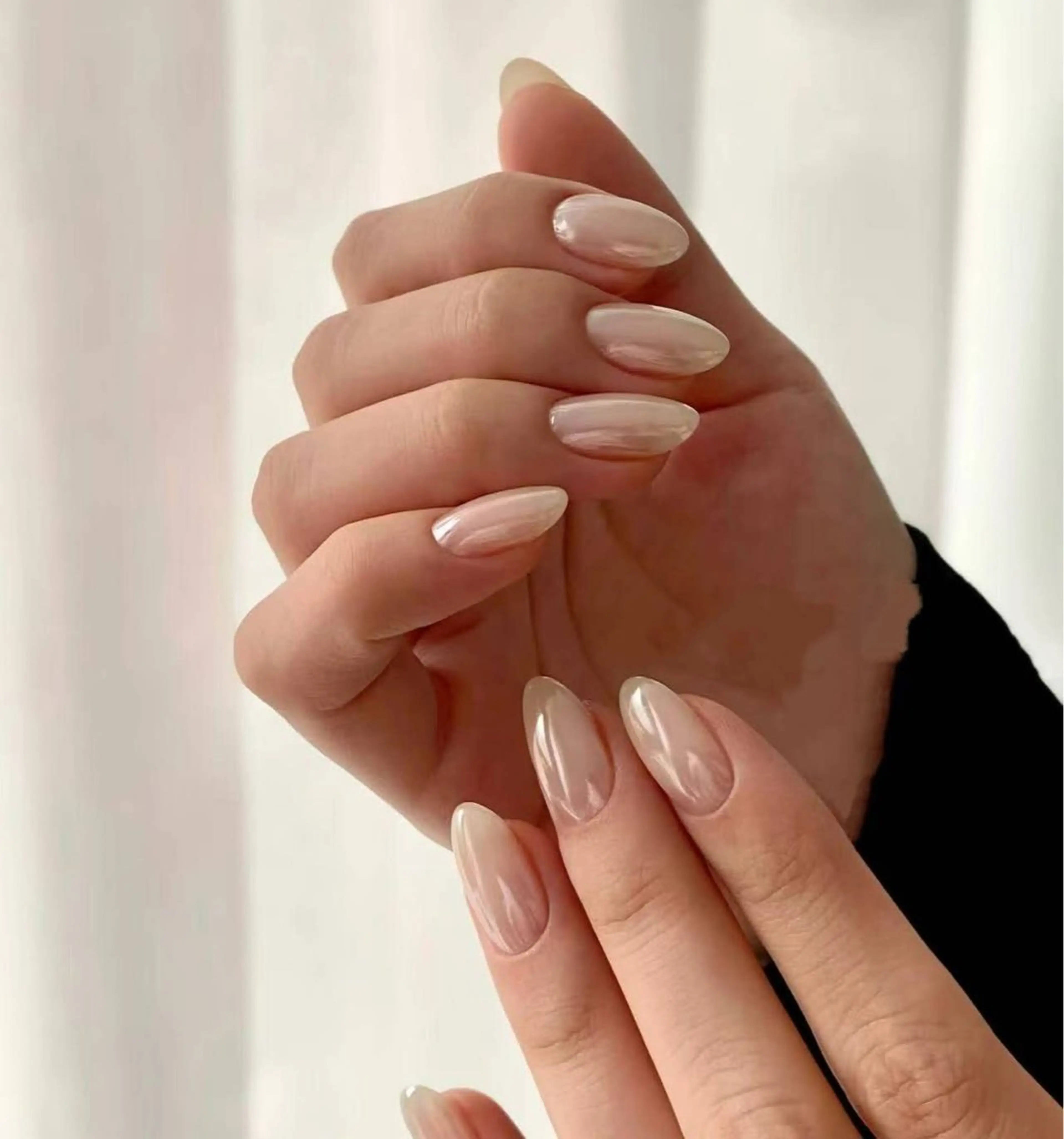 ネイル フラワーネイル フレンチネイル ジェルネイル ガラスフレンチ ハート ハンドネイル BabyYouMi nailのネイルデザイン