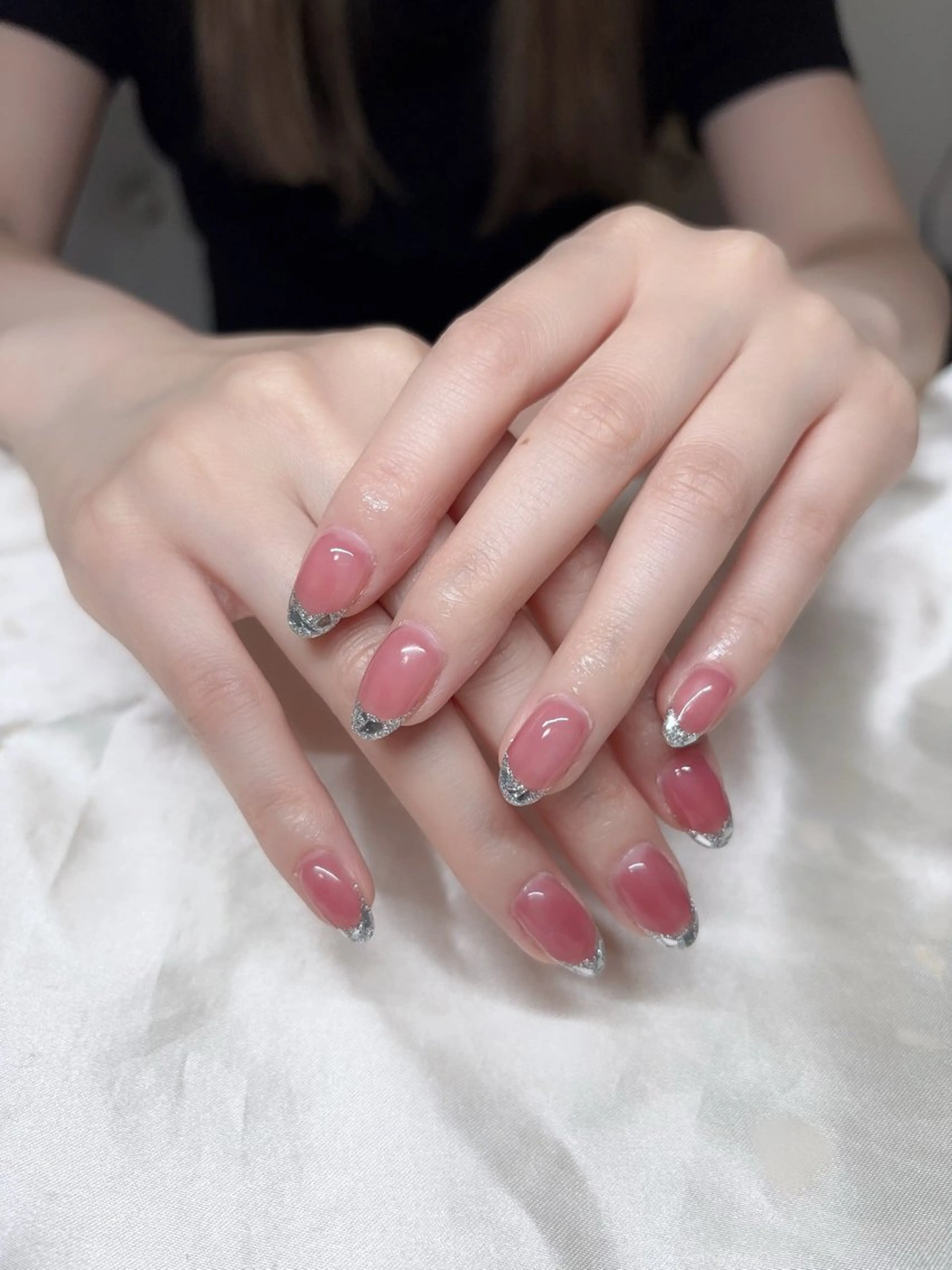 ネイル 韓国ネイル 持ち込み ニュアンスネイル ネイルチップ ハンドネイル TABI ANA.CHUOのネイルデザイン