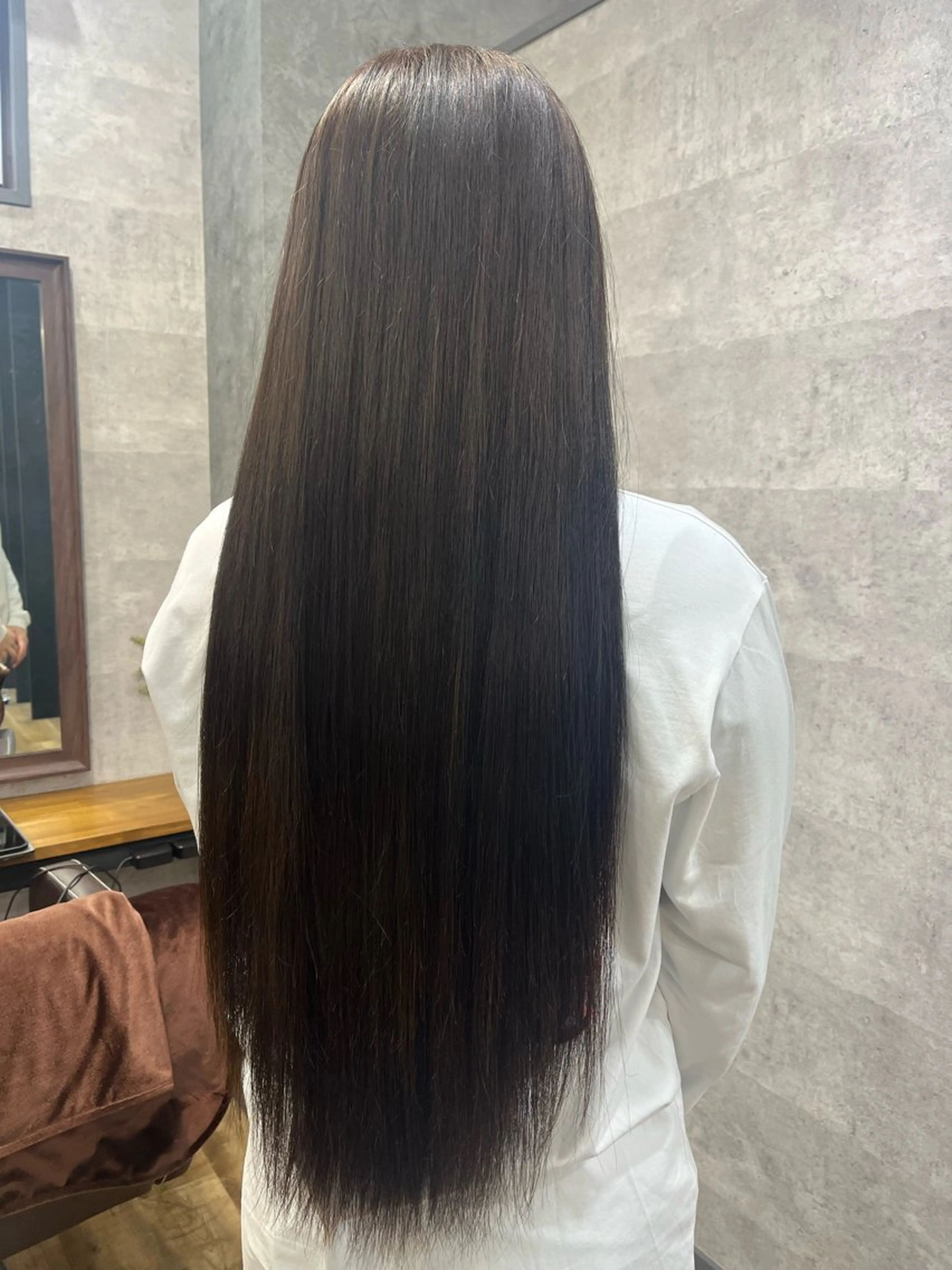 ロング カラー ヘアカラー トリートメント 中園 紫音のヘアスタイル