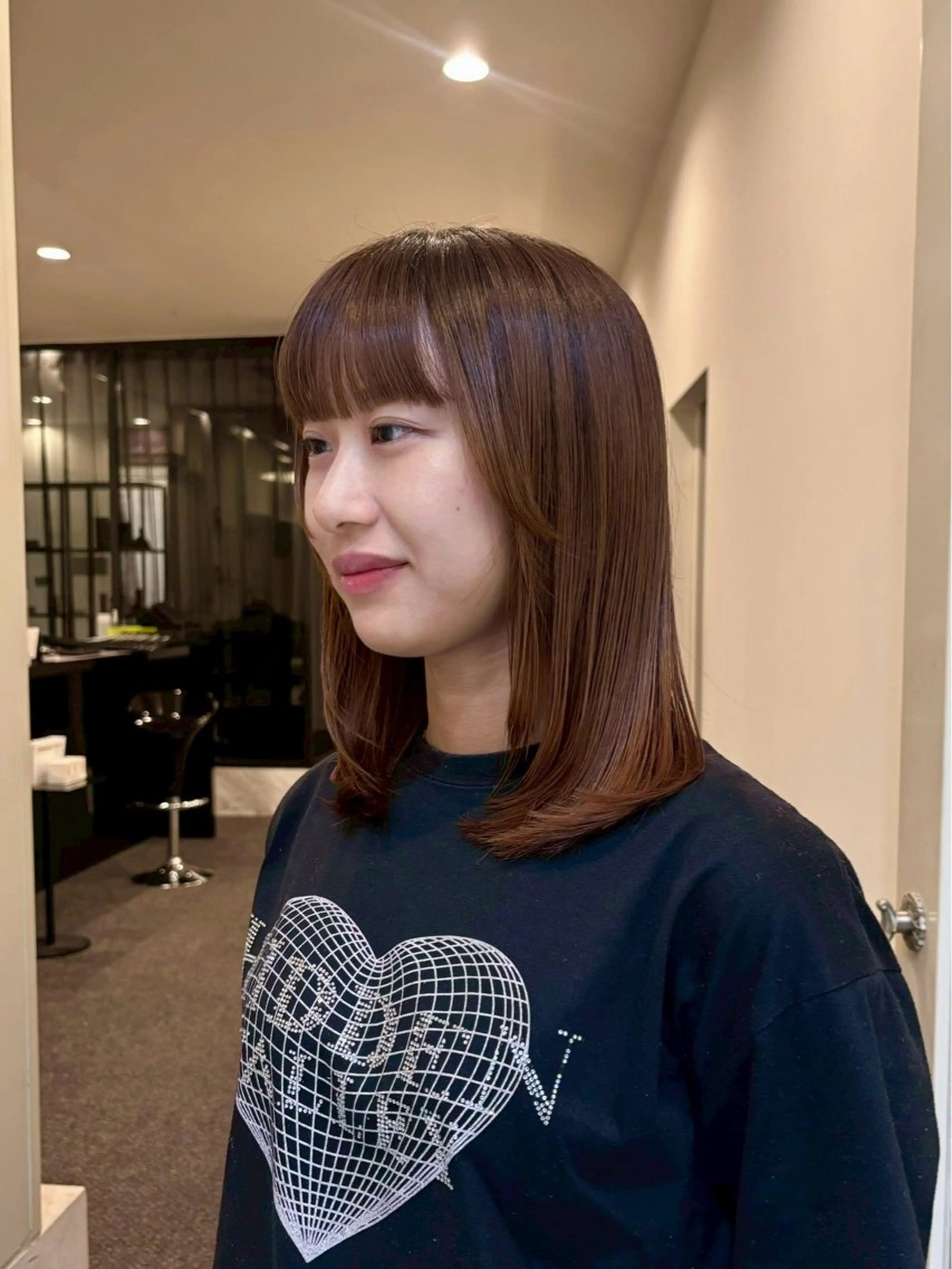 セミロング レイヤーカット MASHU ADOBE所属・美髪/ケアリスト /ストレート /愛実のヘアスタイル