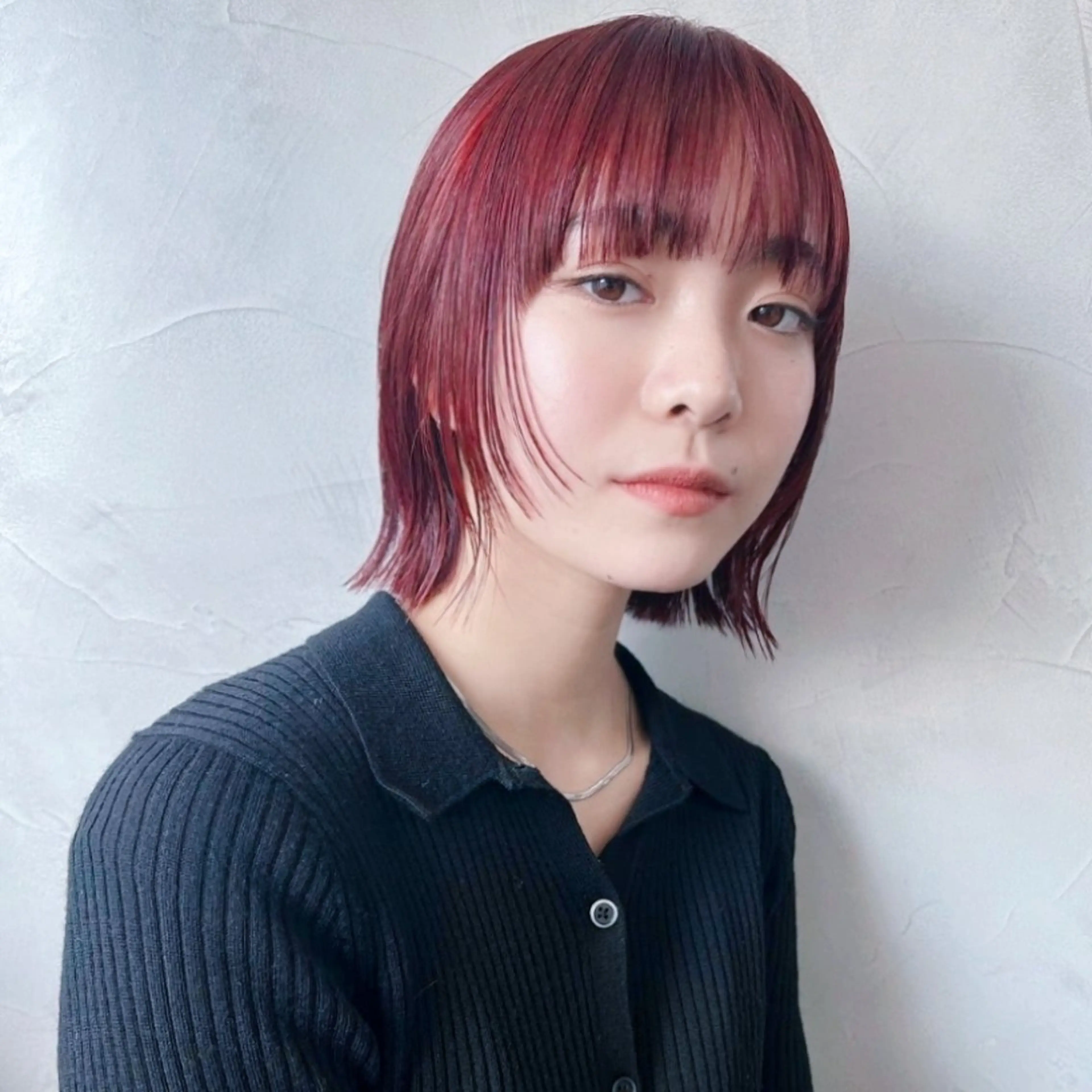 ミディアム レイヤーカット 宇都宮美容師🐕 永山昂のヘアスタイル