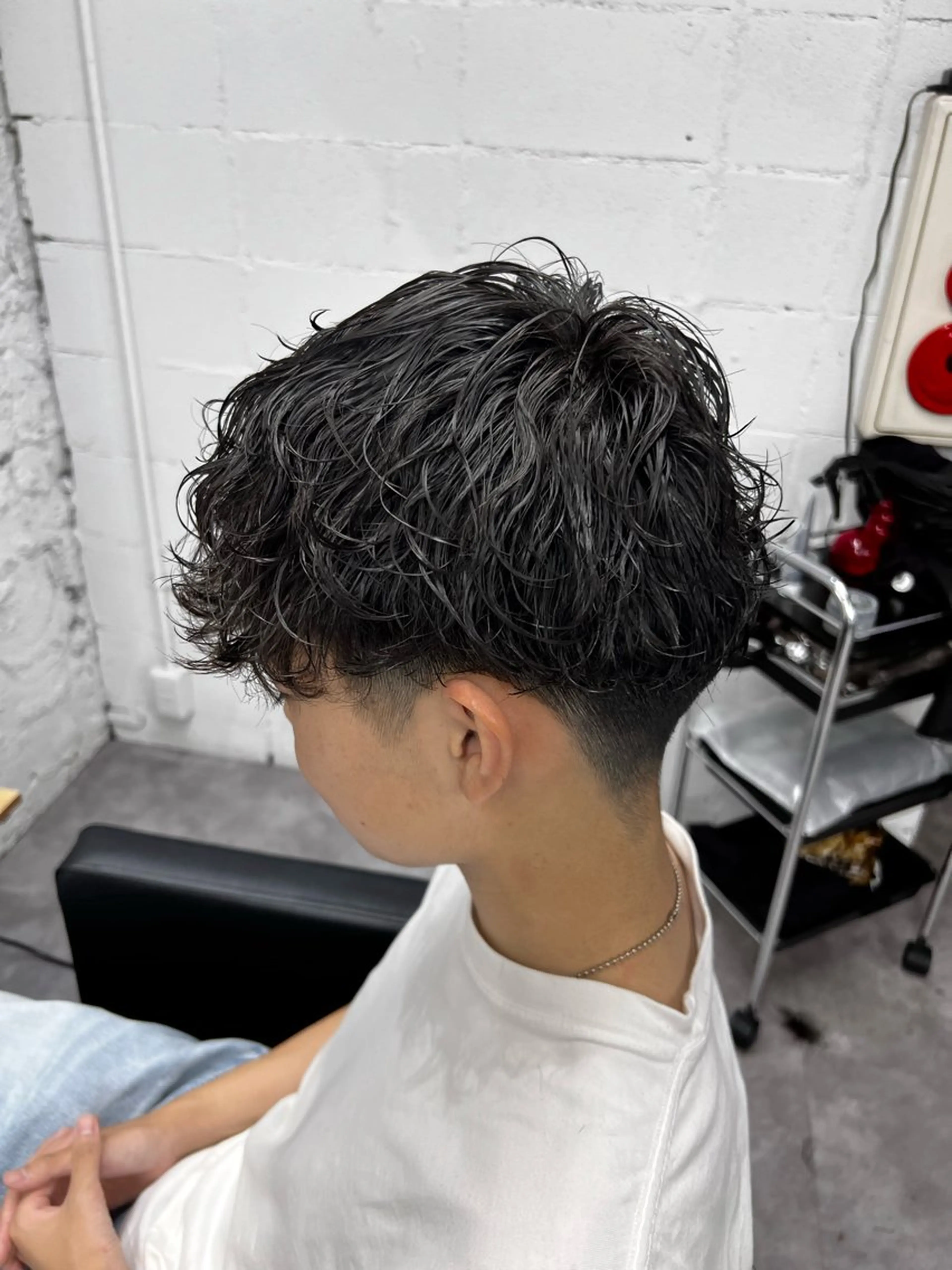 パーマ メンズ カット パーマ 笹江 瑞穂のヘアスタイル