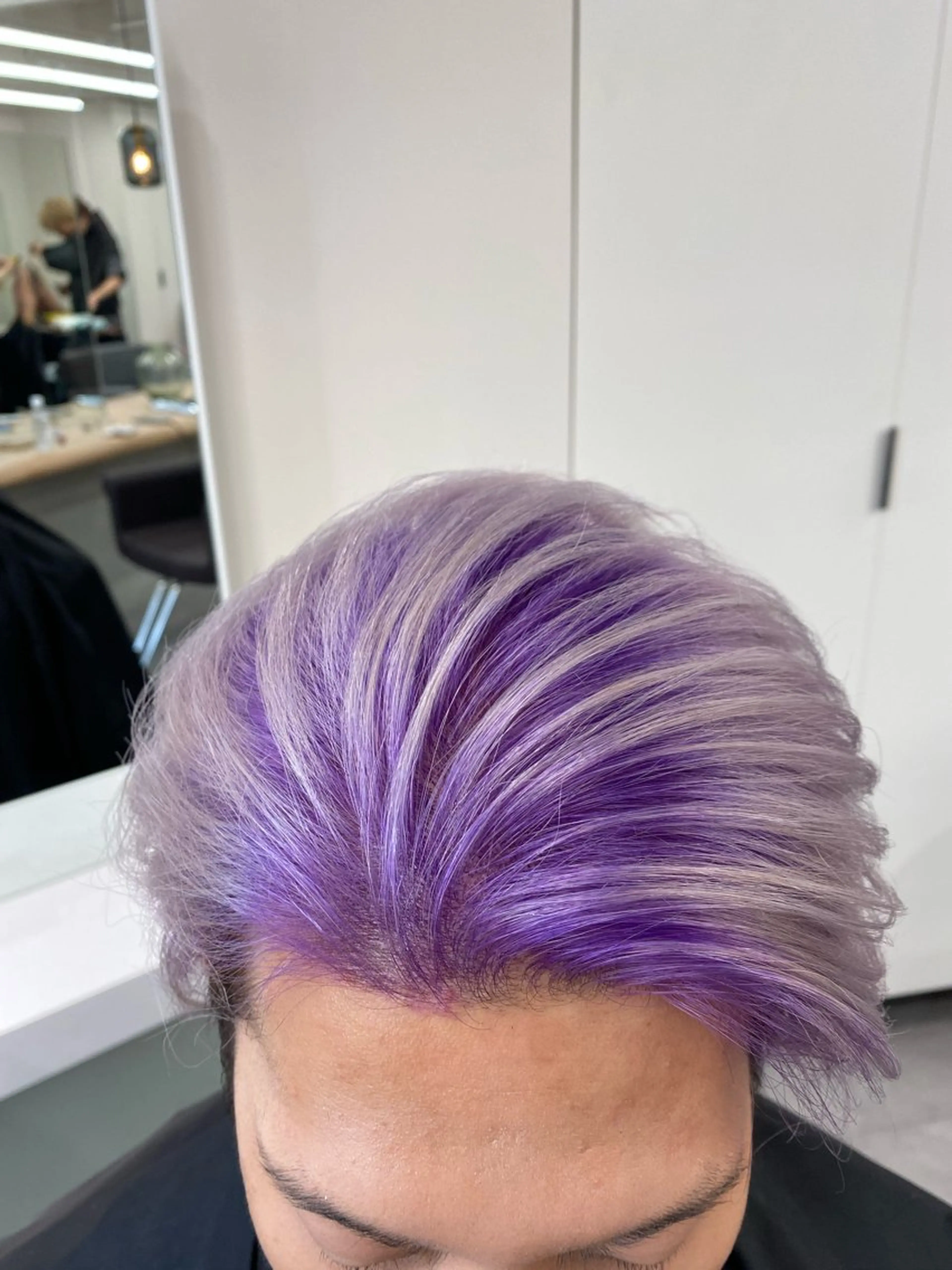 ミディアム カラー ヘアカラー トリートメント ベレーザ渋谷所属・🦋ハイトーン・髪質 改善🦋成嶋 朋希のヘアスタイル