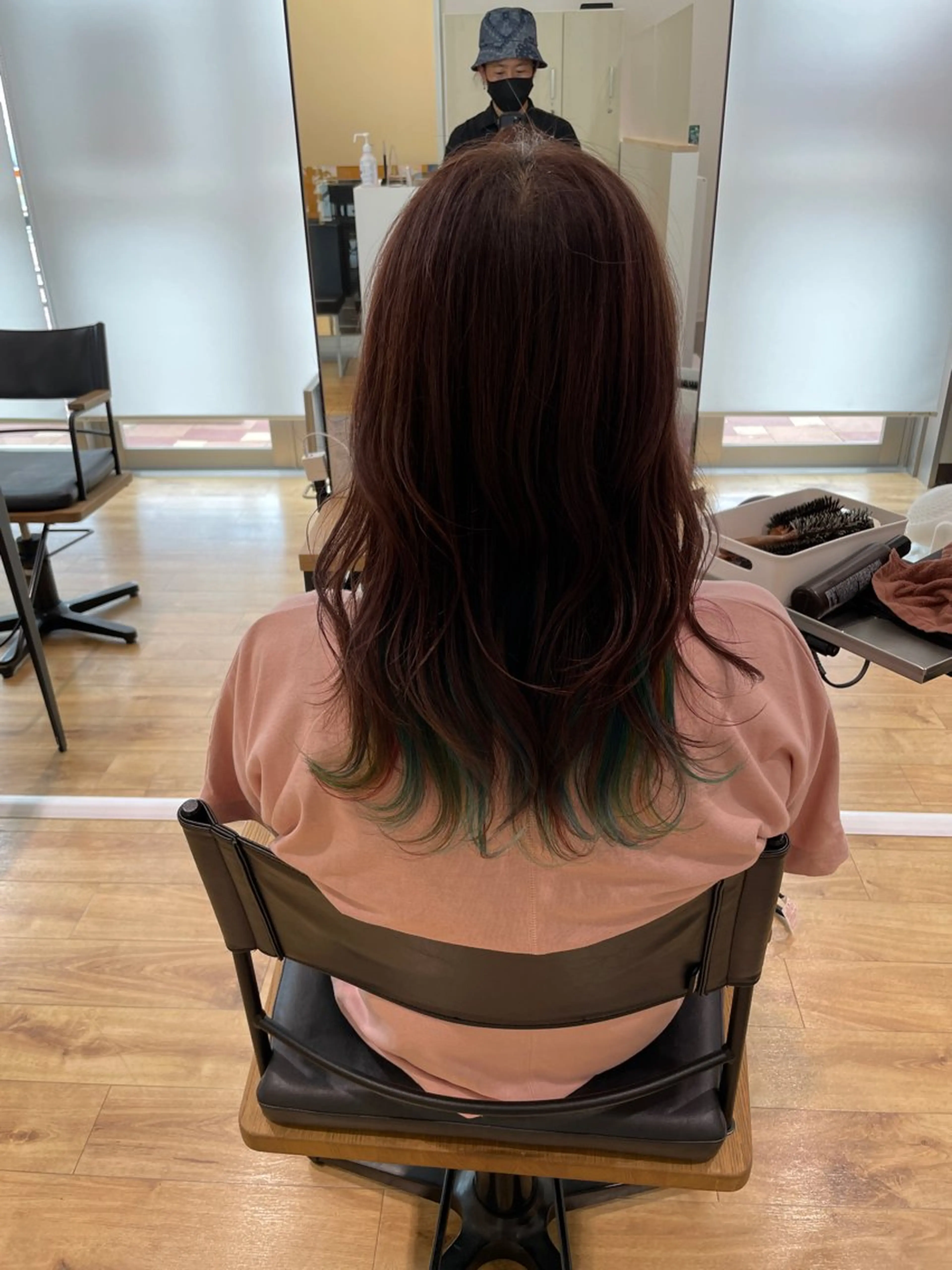 セミロング カラー カット ヘアカラー エイジングケア特化 美容師✂️山崎竜二のヘアスタイル