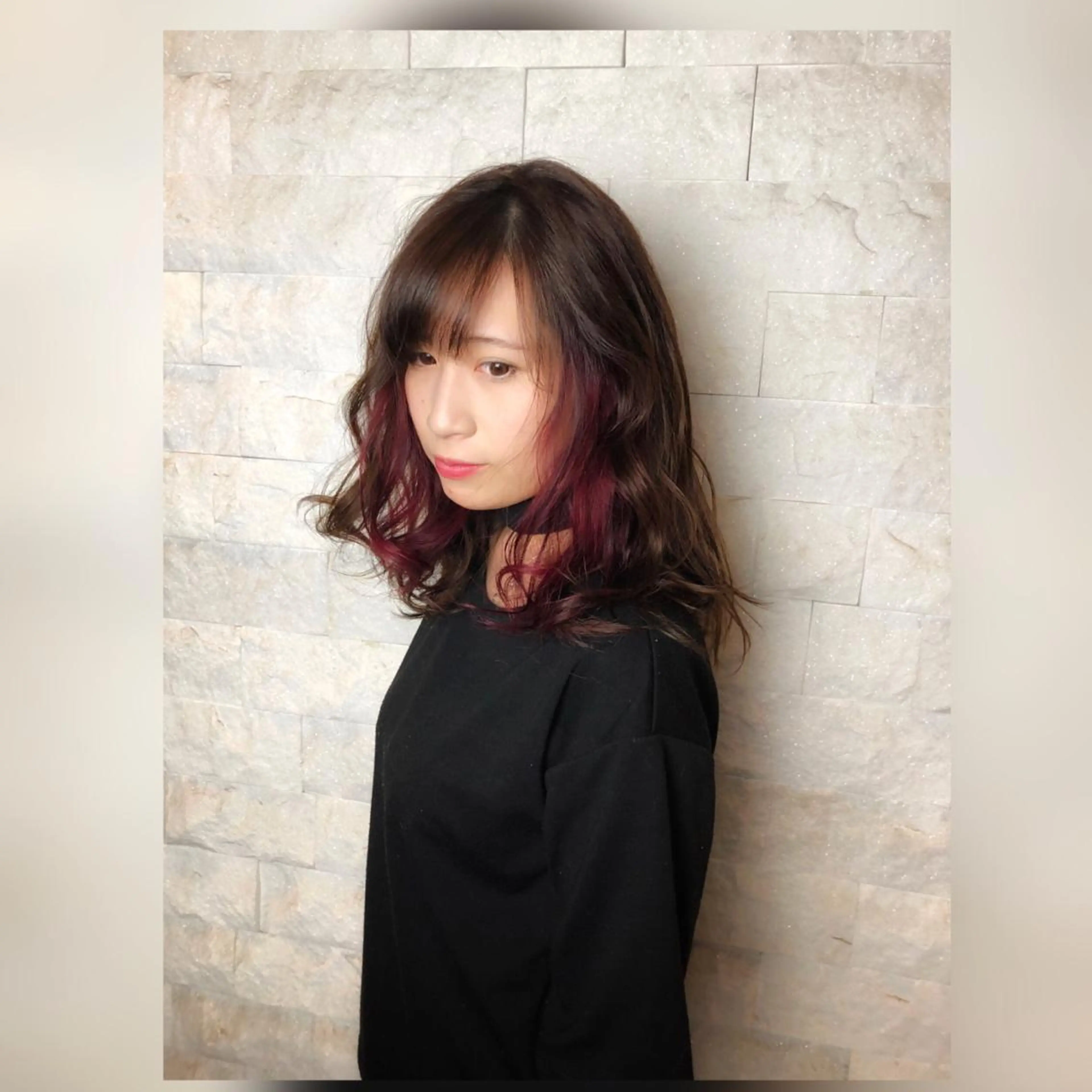 ミディアム 圧倒的美髪ストレート ツダケイタロウのヘアスタイル