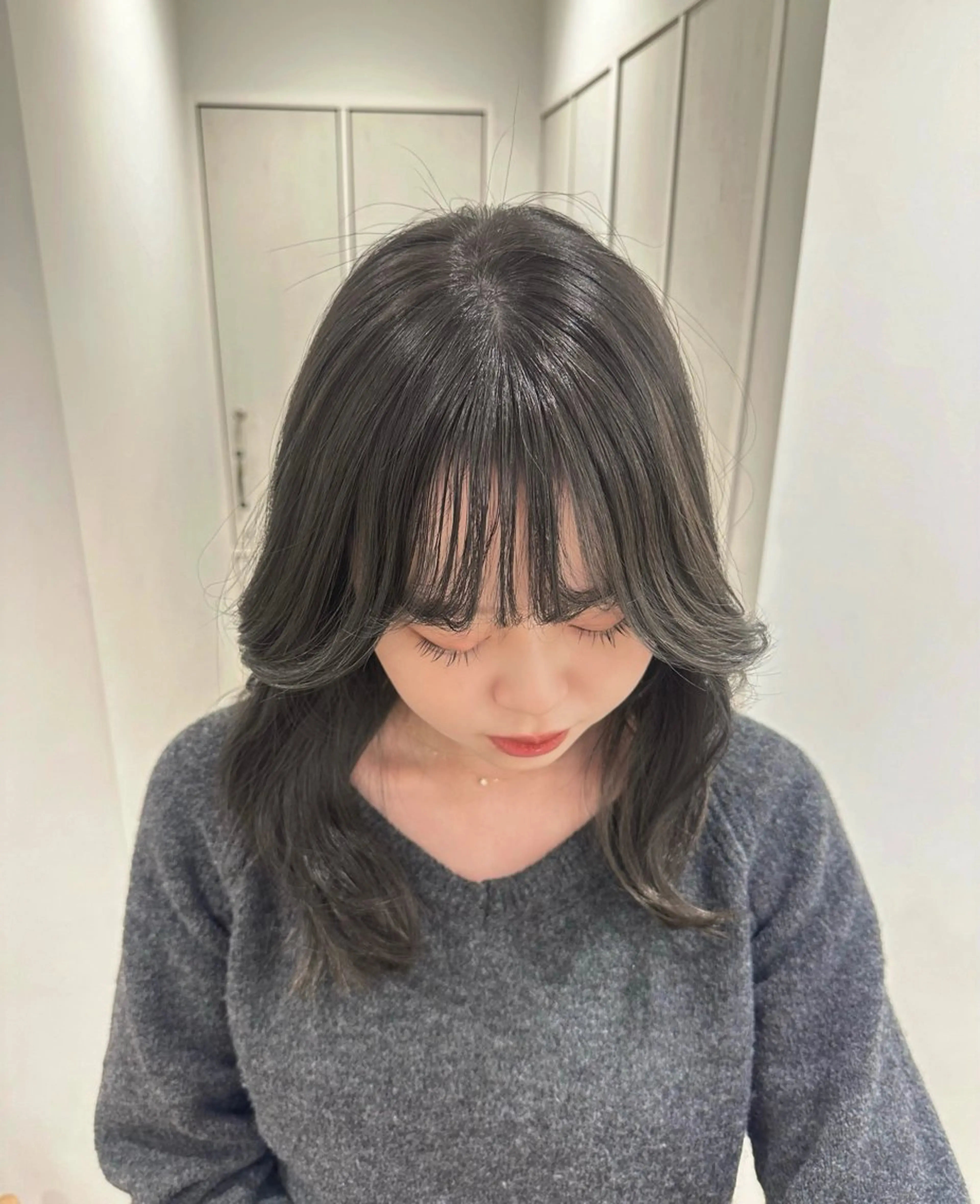 セミロング カラー 🪐レイヤー/美髪 カラー/加野彩果🪐のヘアスタイル