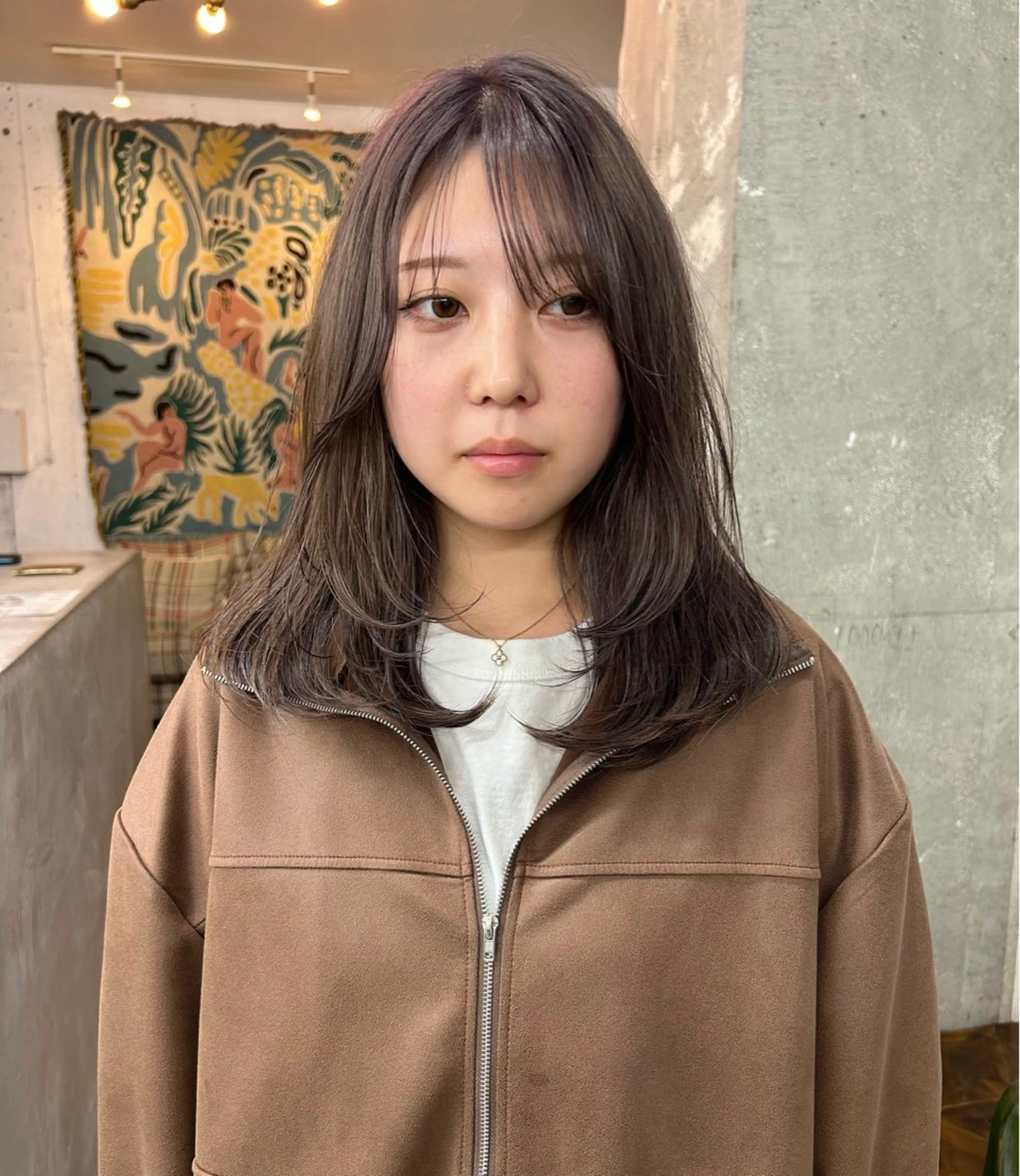 セミロング ヘアカラー 🫧透明感カラー🫧 ハシモトタケルのヘアスタイル