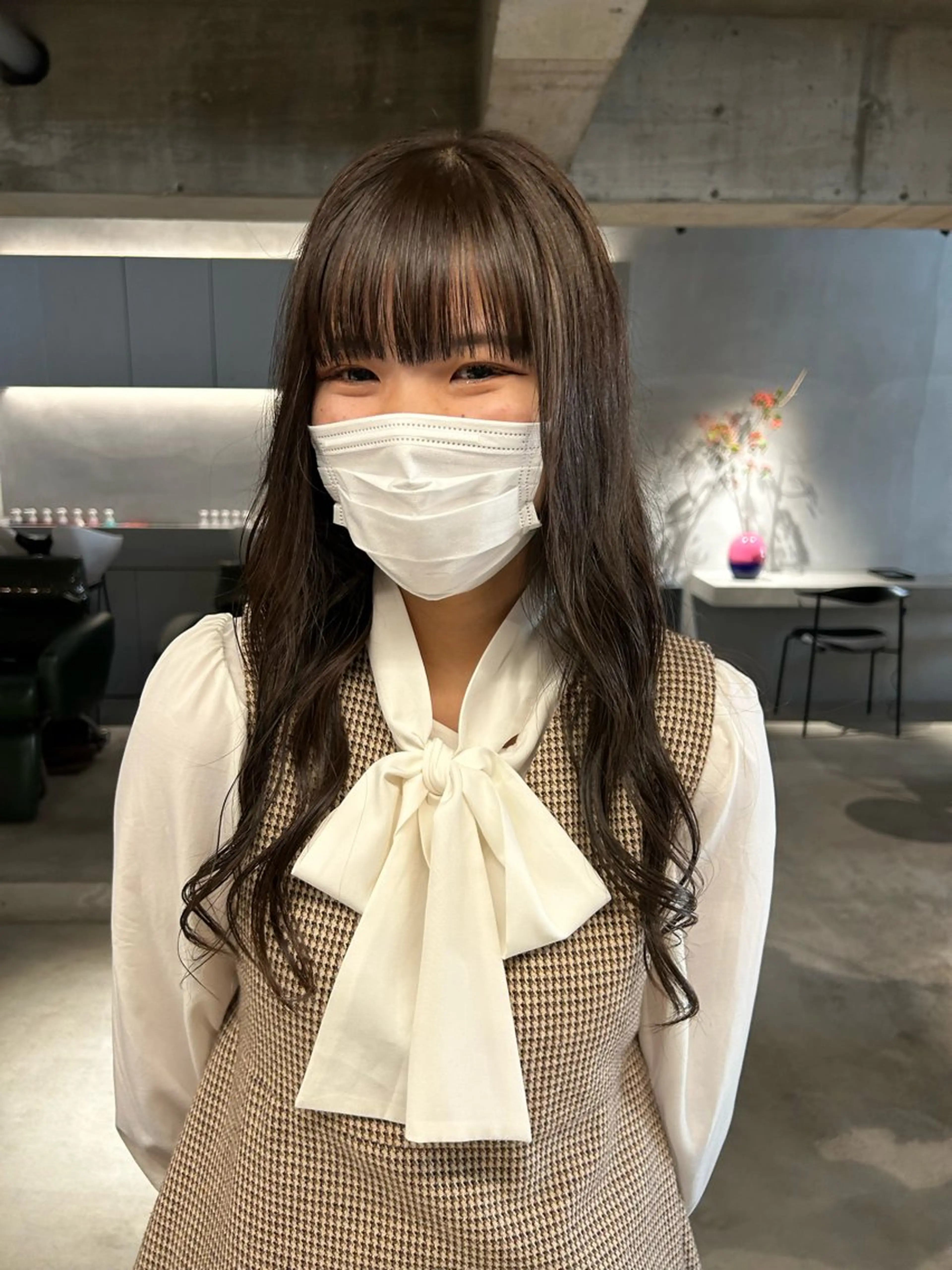 ロング カラー 中村 衣里のヘアスタイル