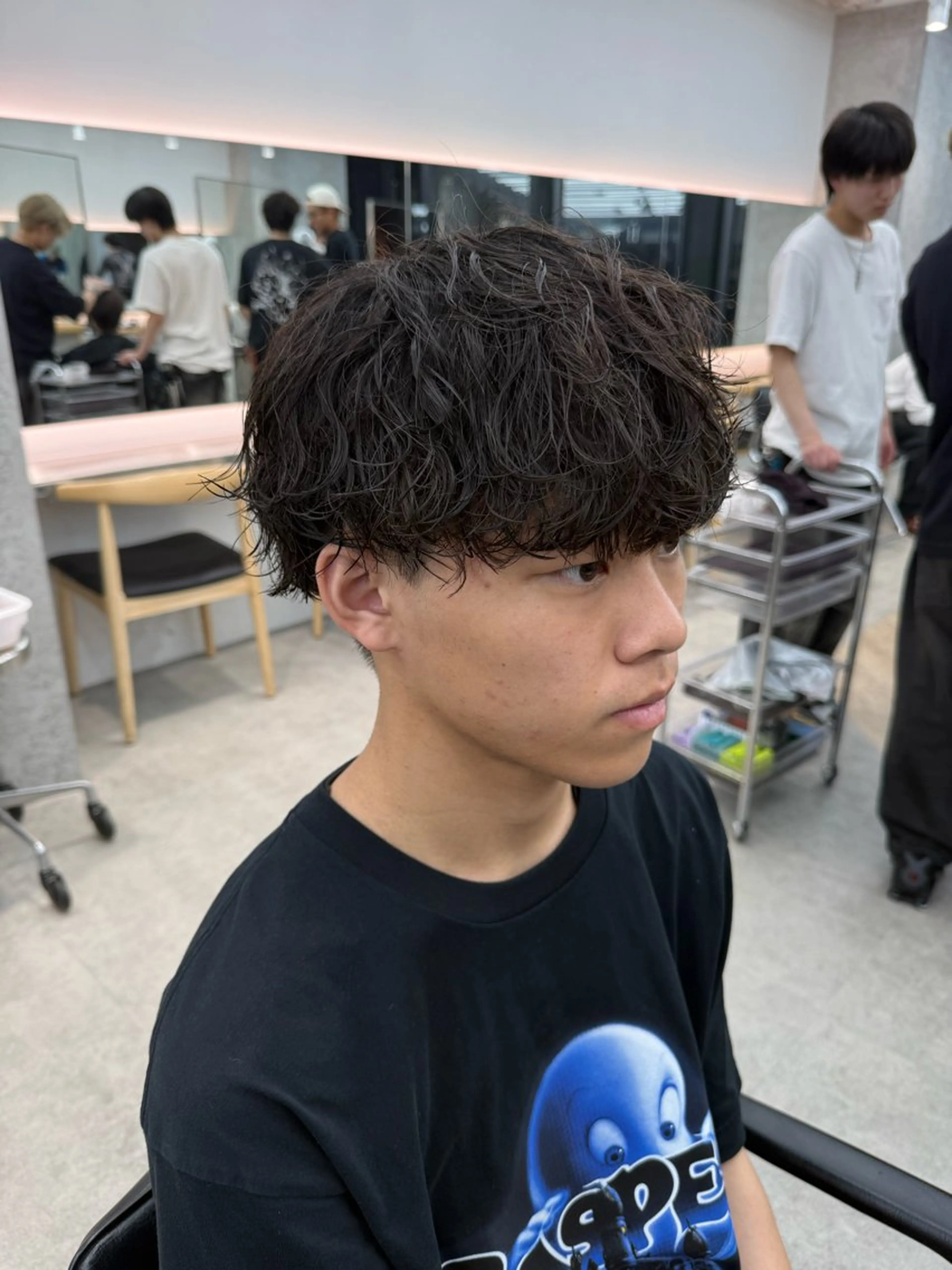パーマ メンズ 深谷 侑亮のヘアスタイル