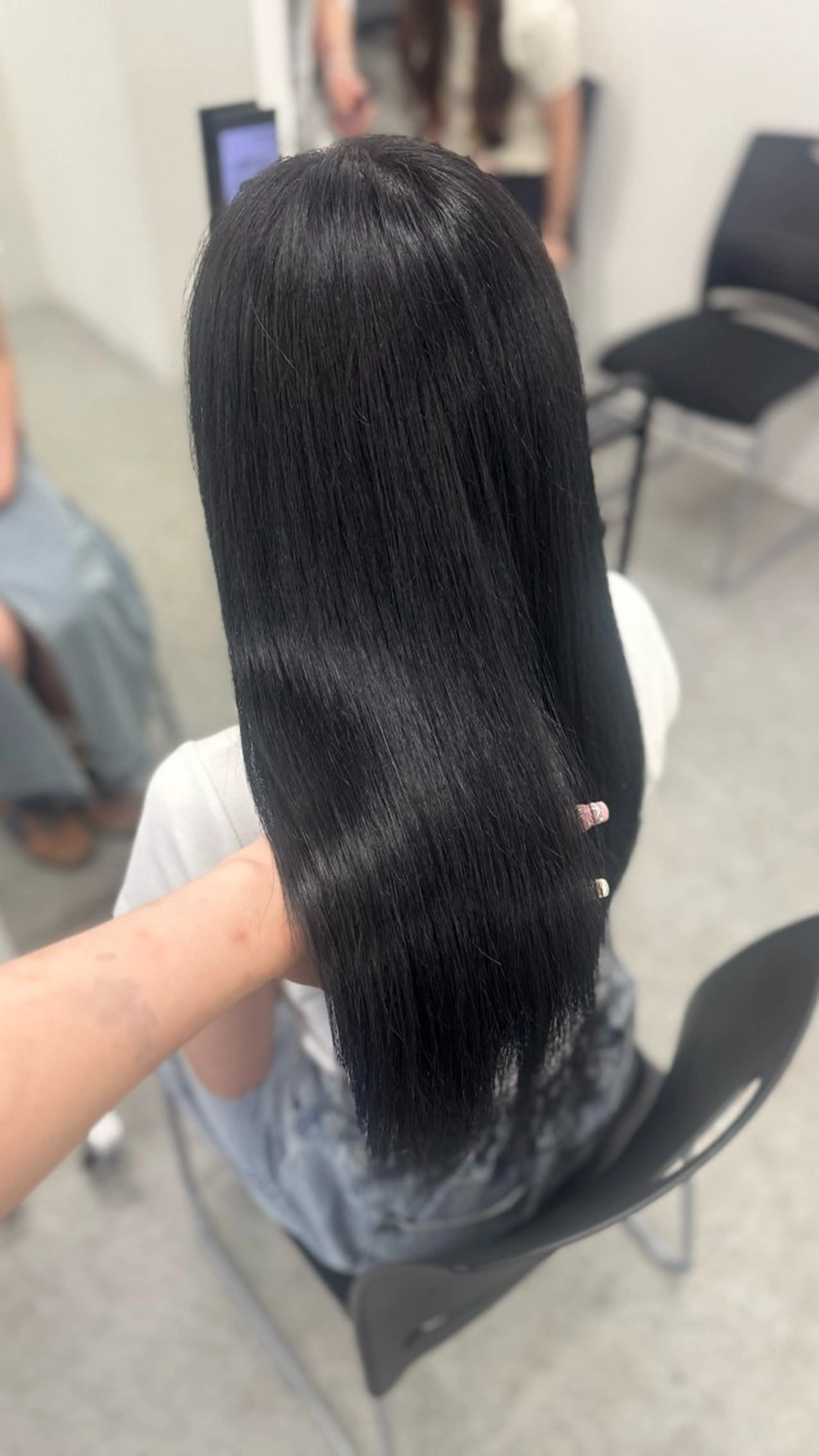 カラー 髪質改善 ヘアカラー トリートメント 🤍Mei🤍赤み消 し透明感ツヤカラーのヘアスタイル