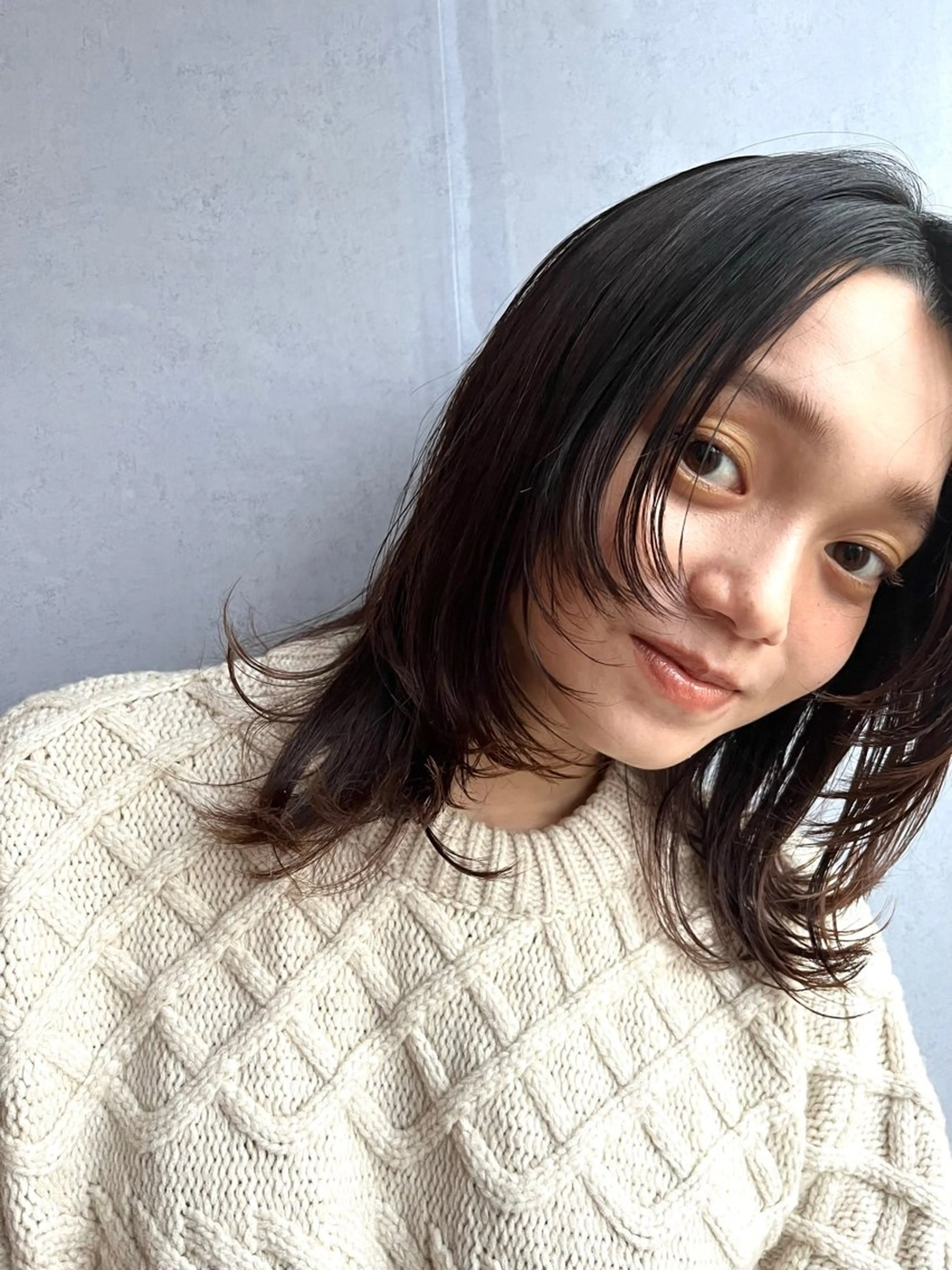 セミロング 杉本 舞のヘアスタイル