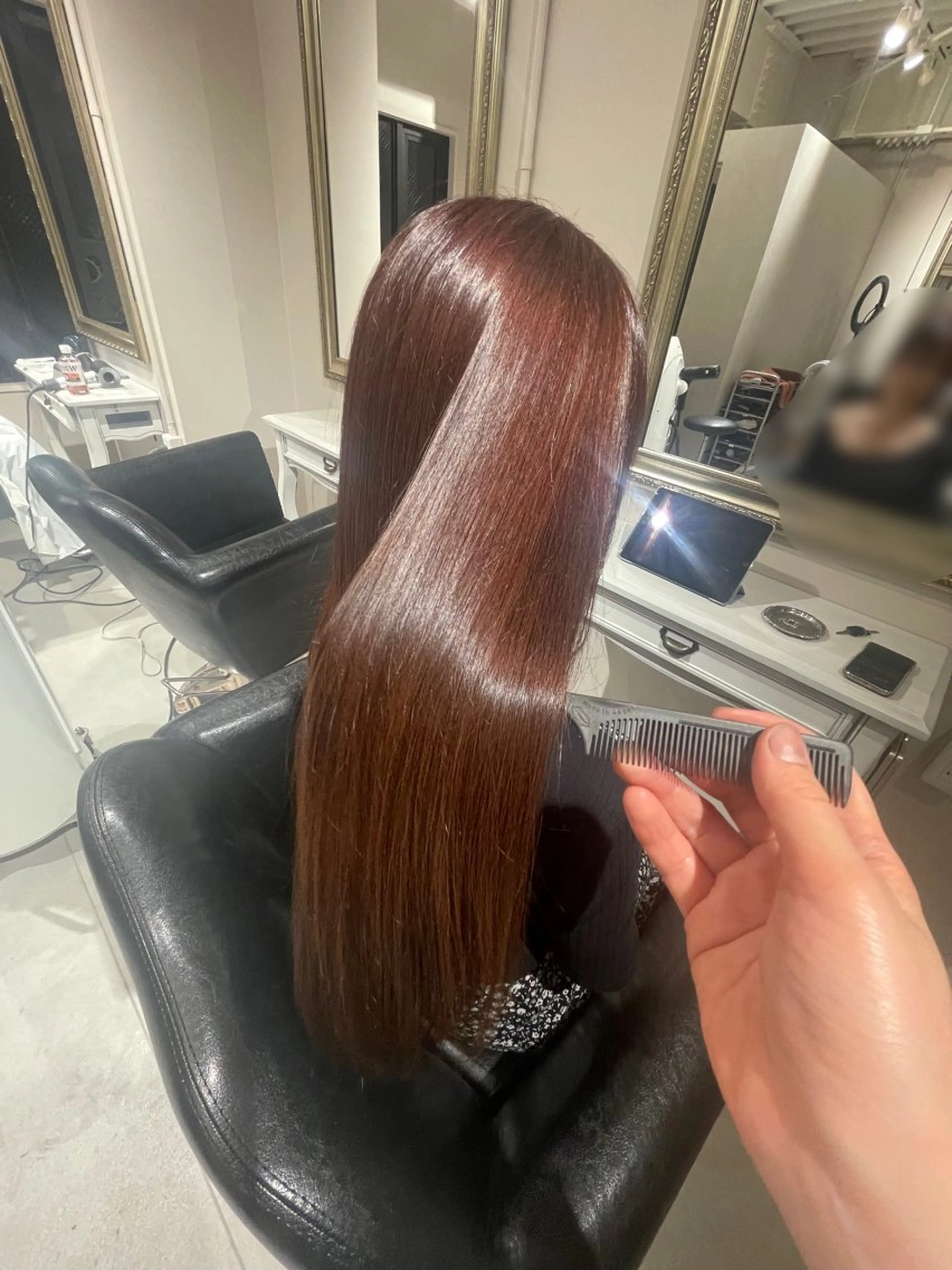 ロング カラー 白髪ぼかし 👒堀江・ヨンスクのヘアスタイル