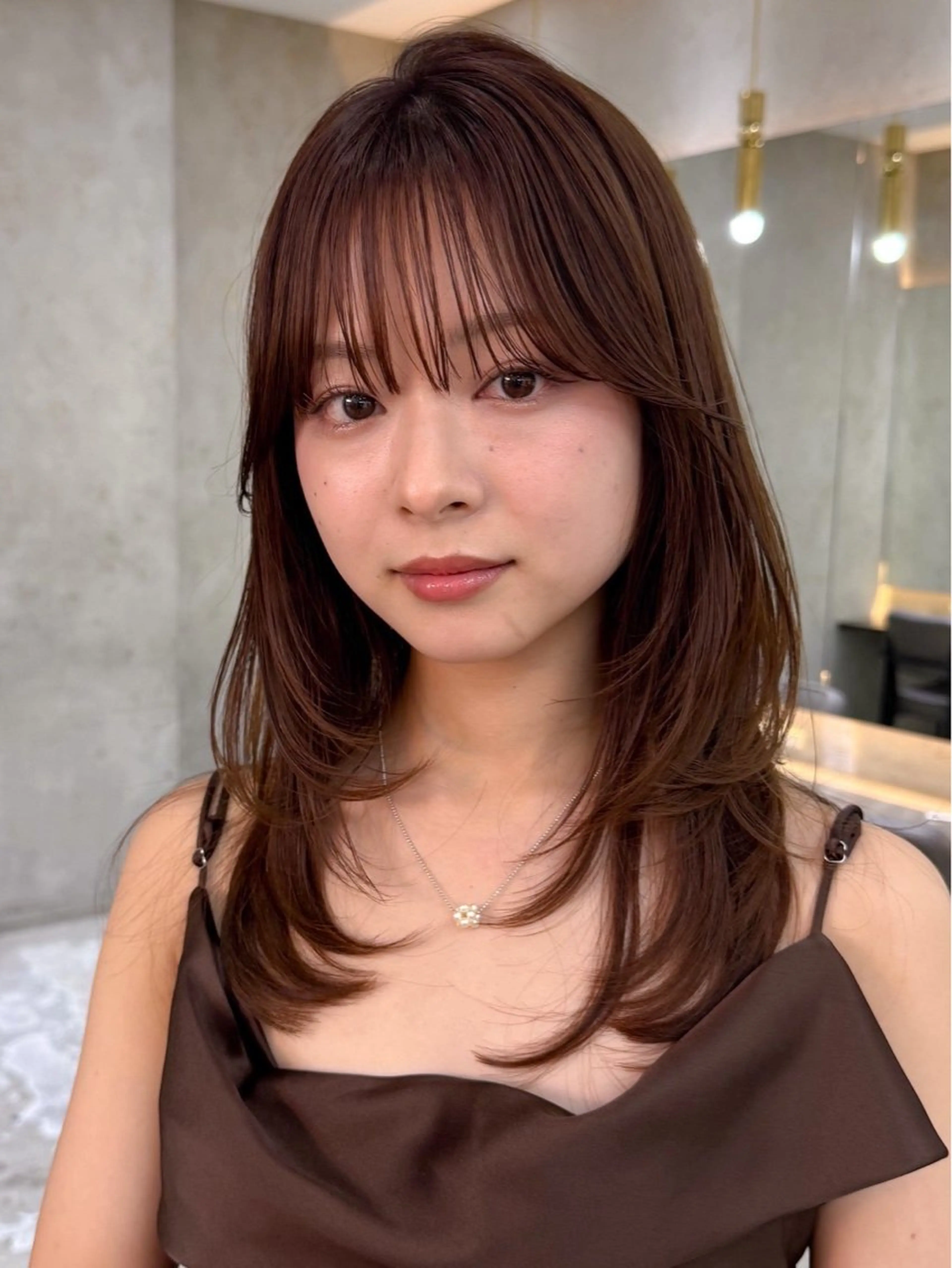 ロング 前髪/顔周り❣️ 縮毛矯正/おばかんのヘアスタイル