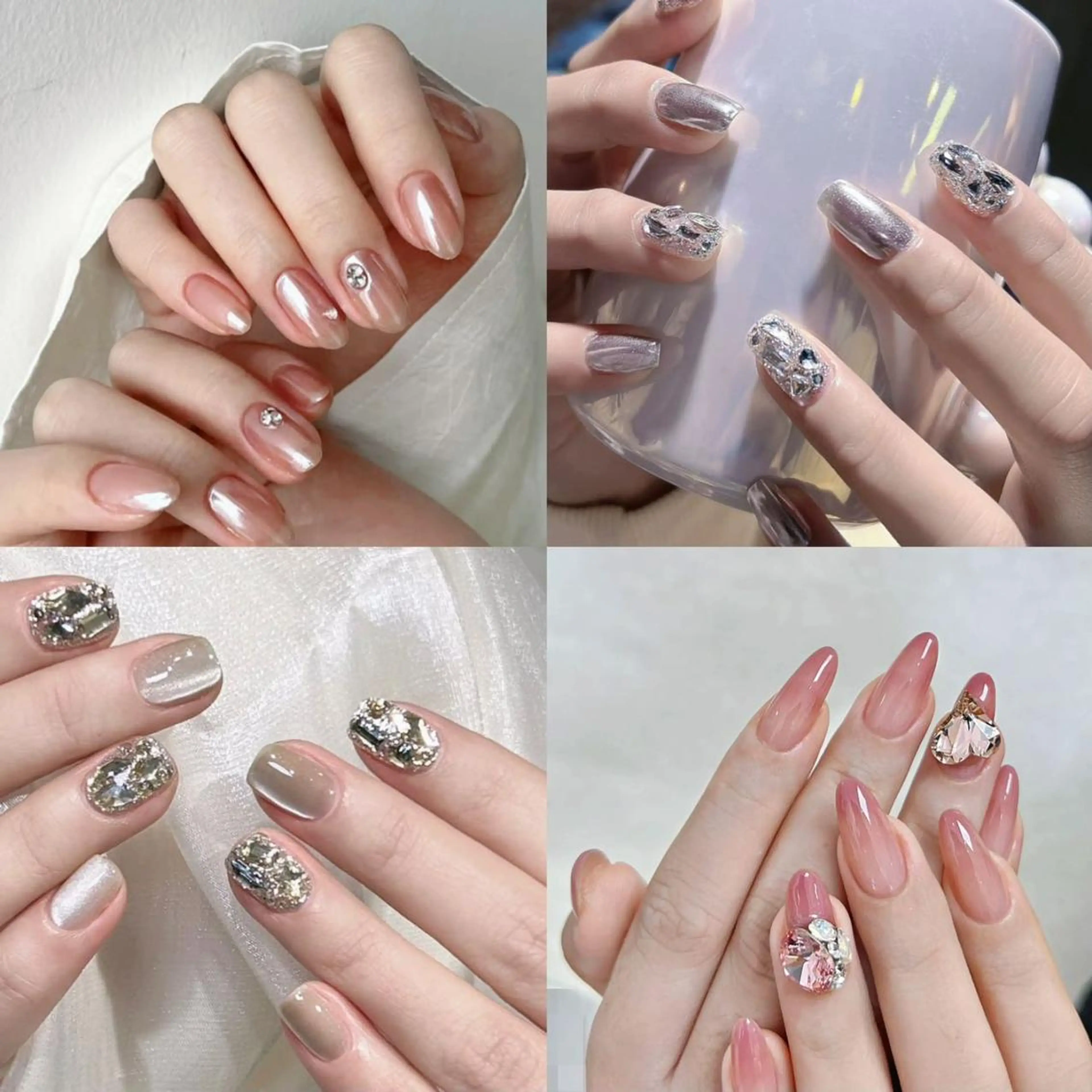 ネイル RAFFINE 月🦋🩵のネイルデザイン