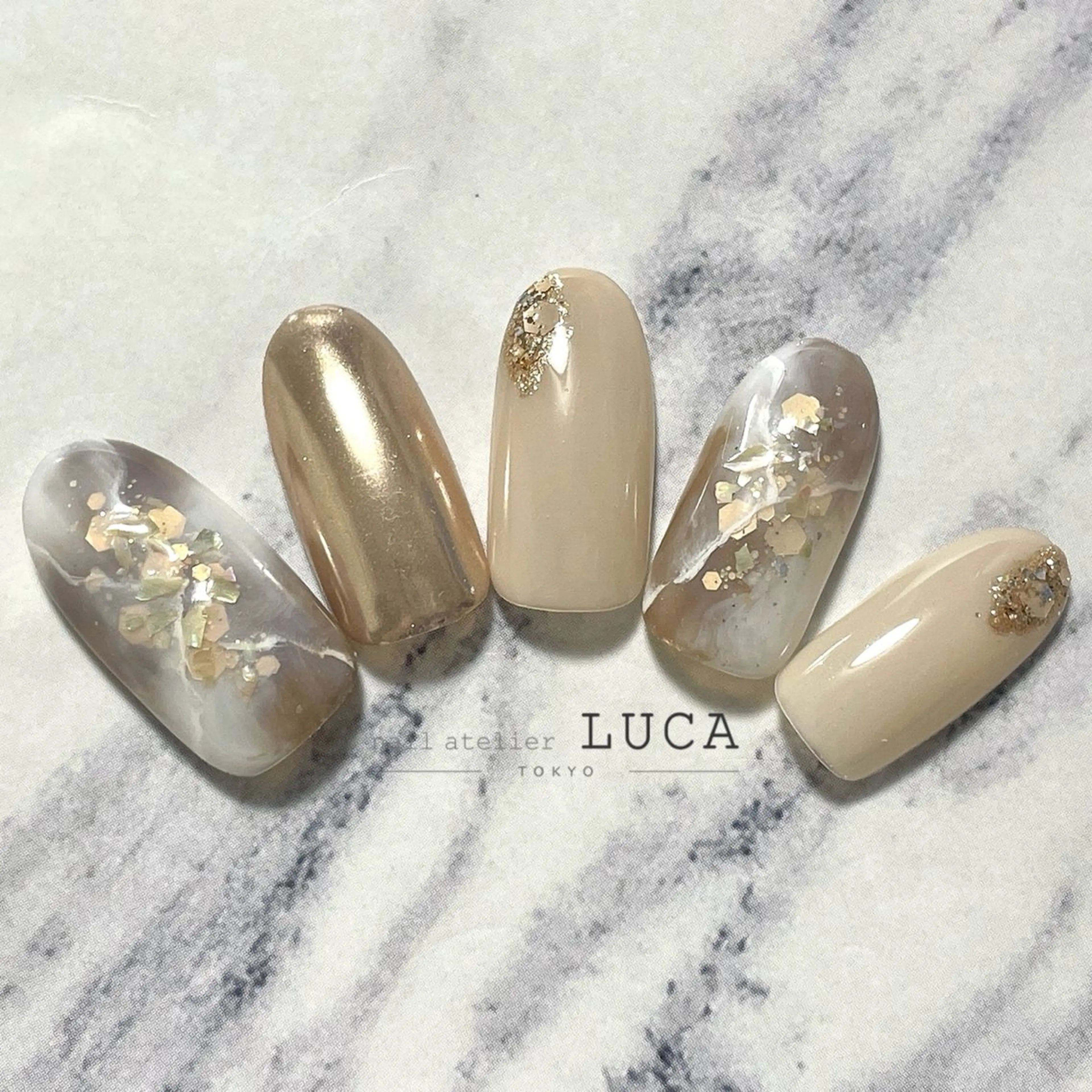 ネイル フレンチネイル ジェルネイル パラジェル ネイルアトリエルカ 落合のネイルデザイン