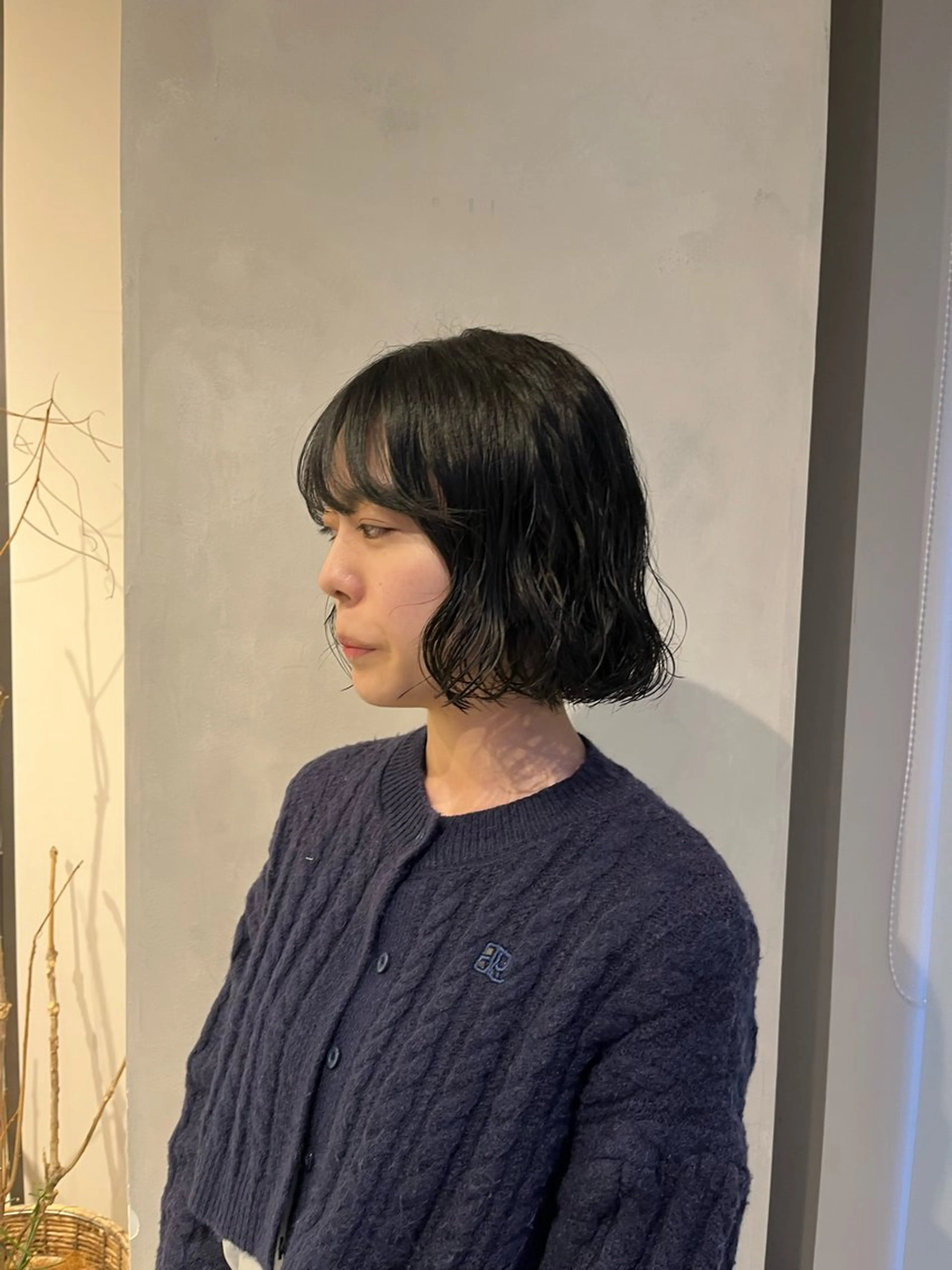 ショート パーマ カット パーマ トリートメント ボブ/ベージュ/ パーマ🪿近森ゆいのヘアスタイル