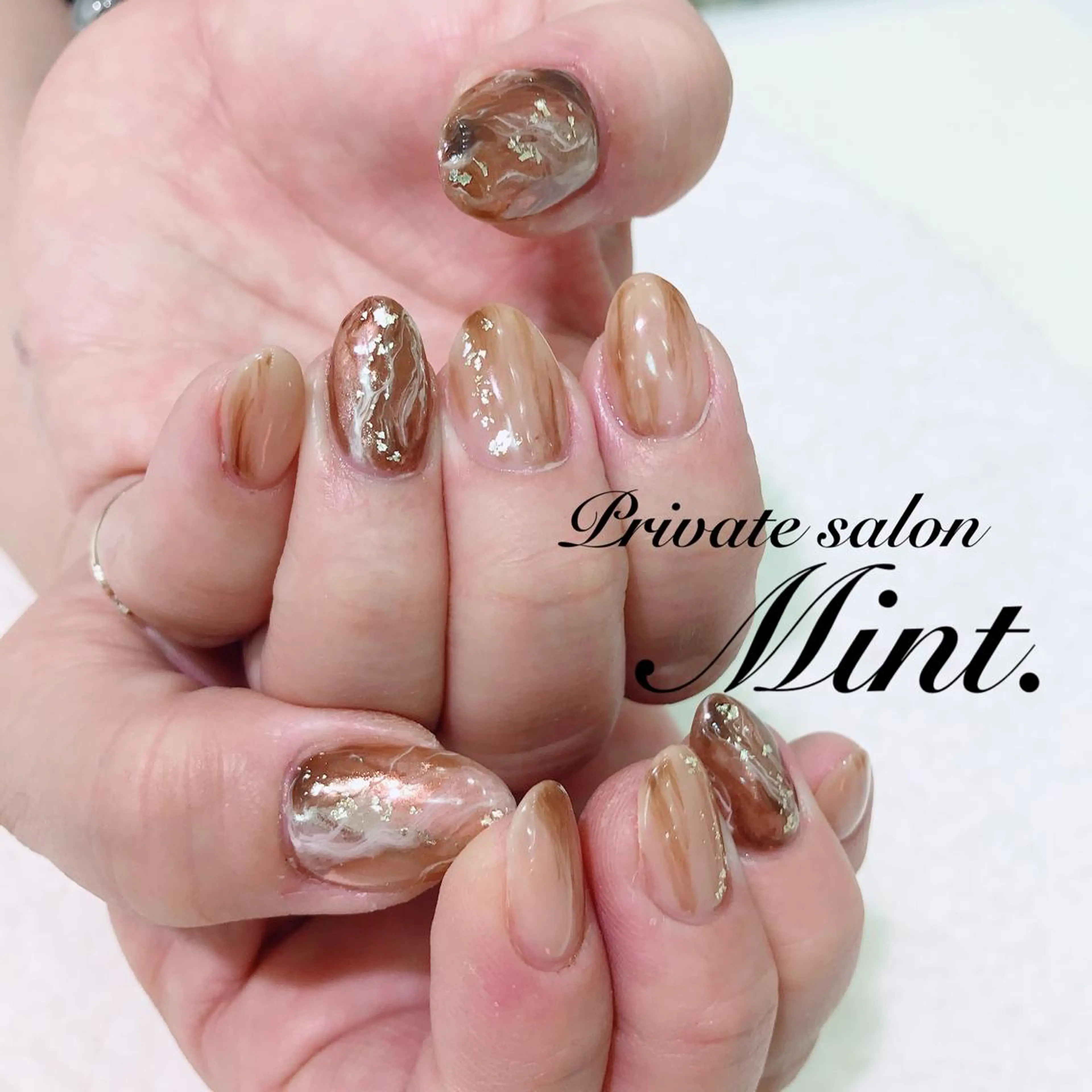 ロング ネイル ジェルネイル ハンドネイル Mint. nailのネイルデザイン