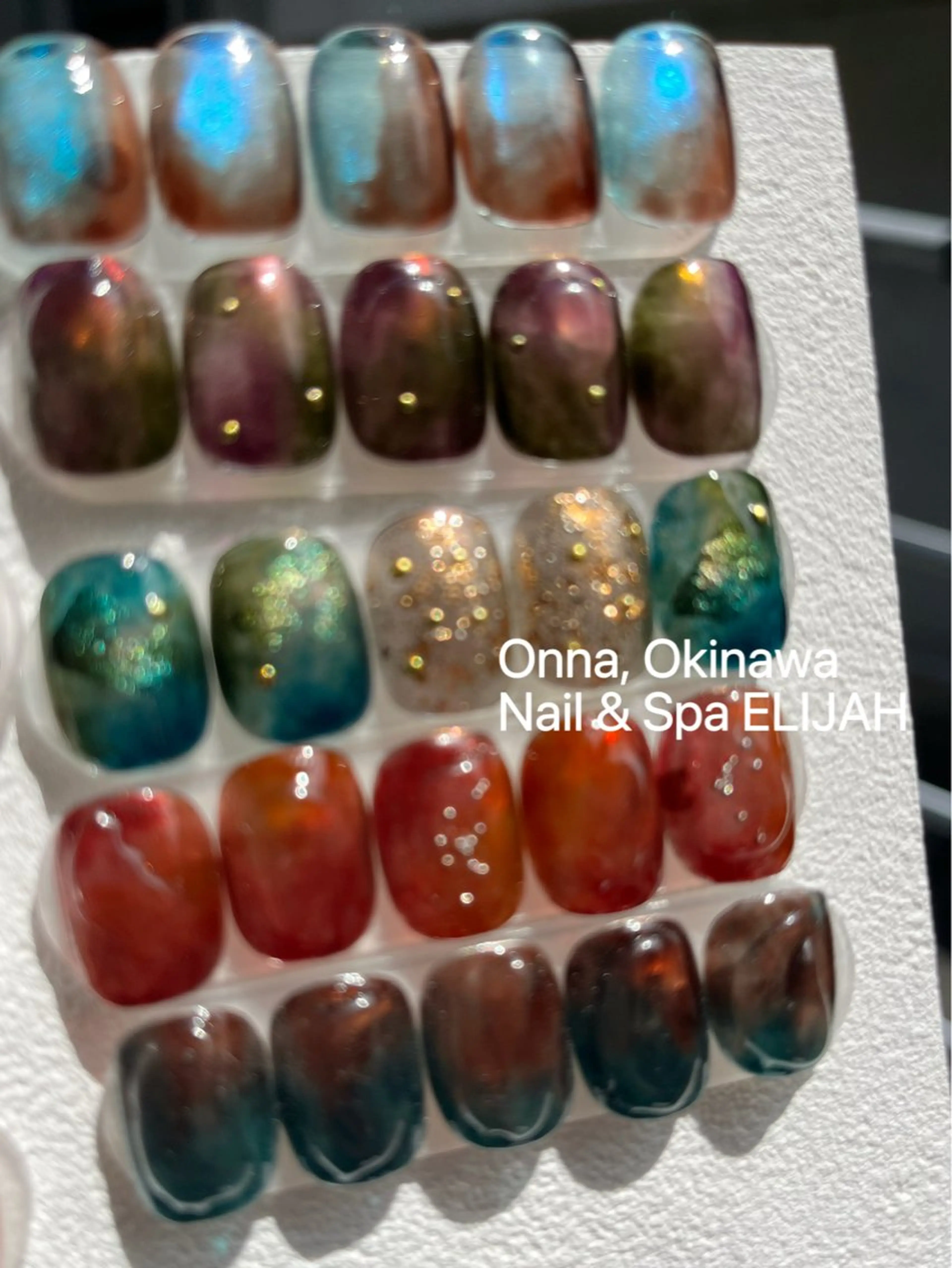 ネイル ハンドネイル ダンラップ新里 友簣乃のネイルデザイン