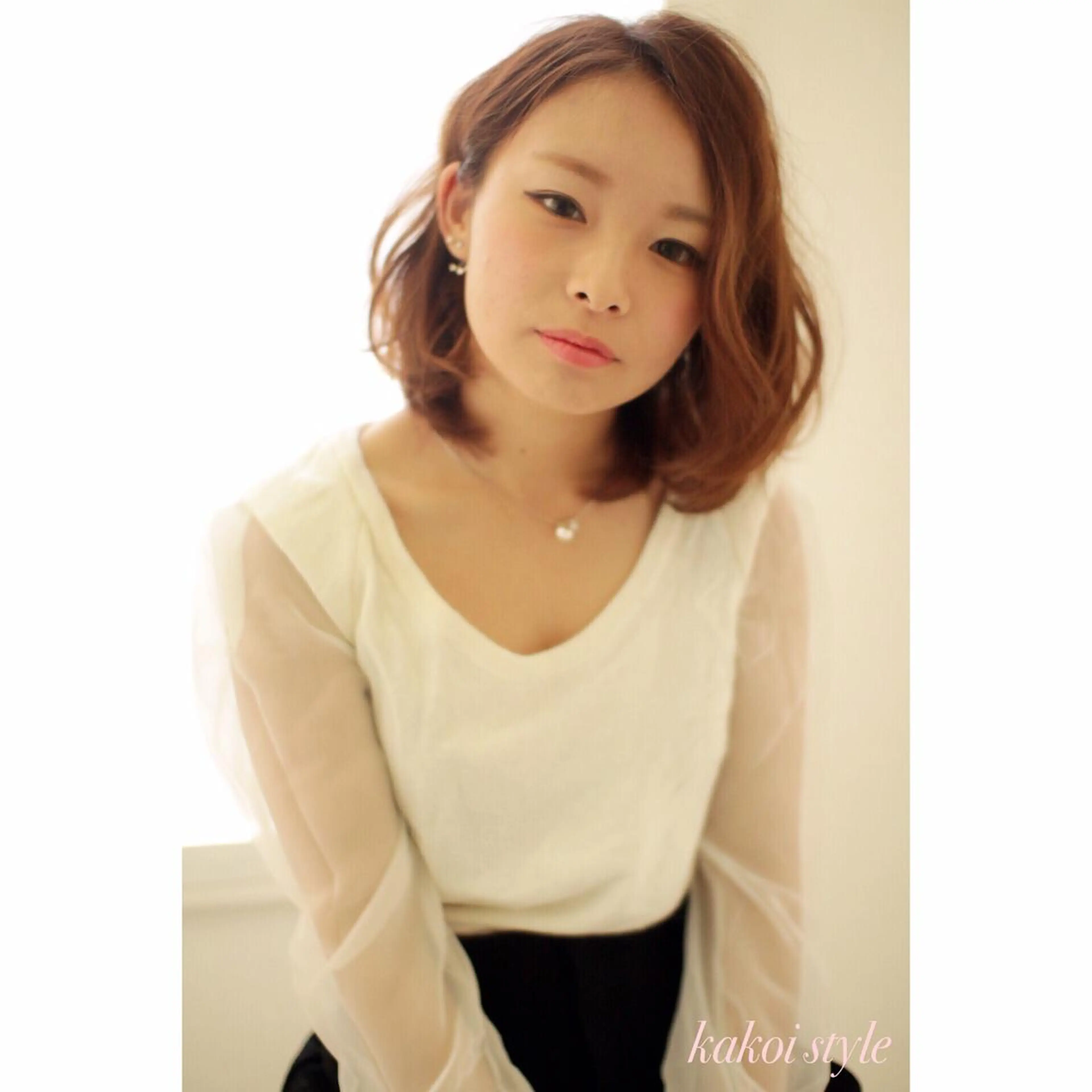 ミディアム 縮毛矯正/ 髪質改善 /ショート 圍 崇行のヘアスタイル