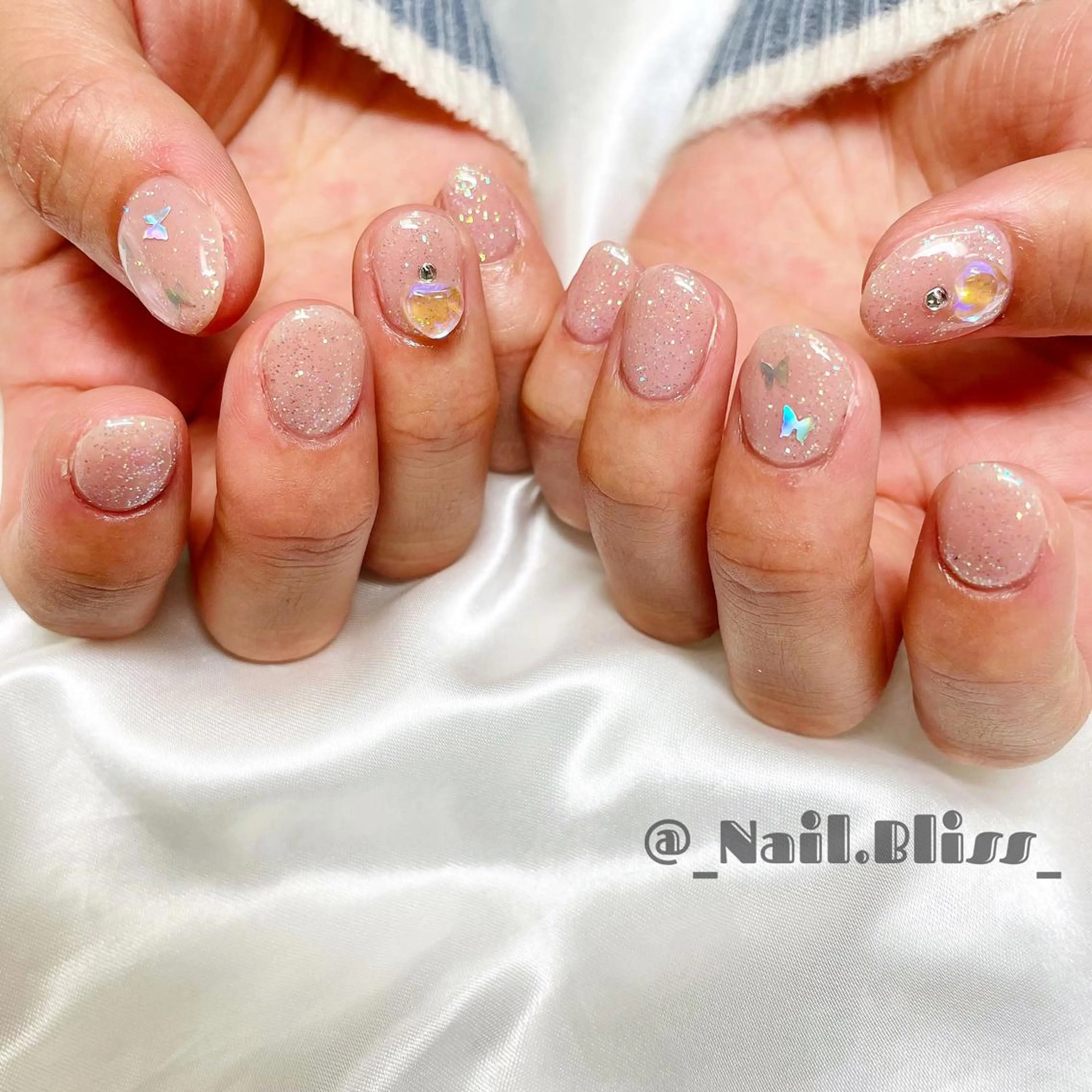 ネイル ピンク ハンドネイル NAIL BLISSのネイルデザイン