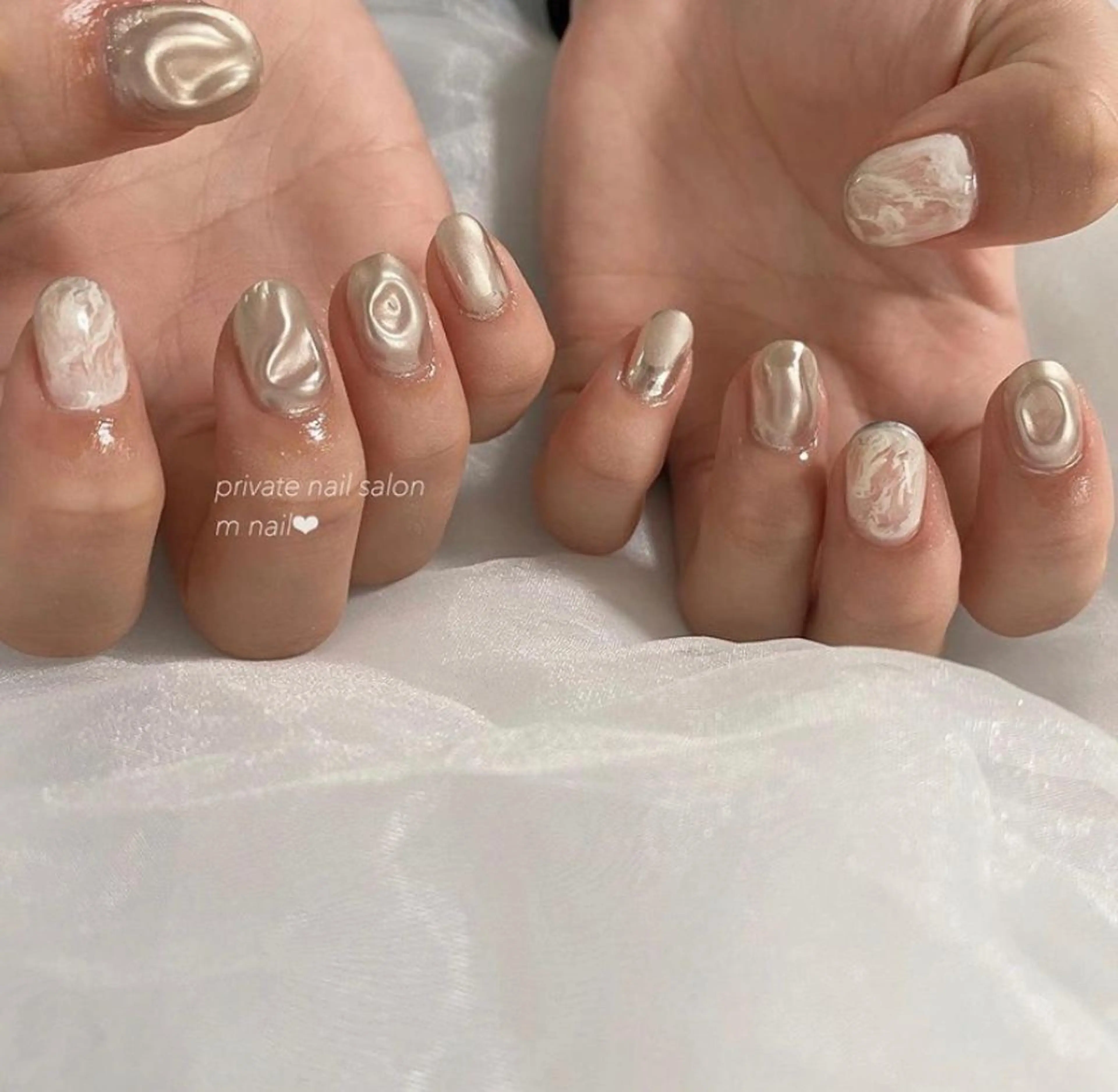 ネイル マットネイル ハンドネイル 小河原 舞のネイルデザイン