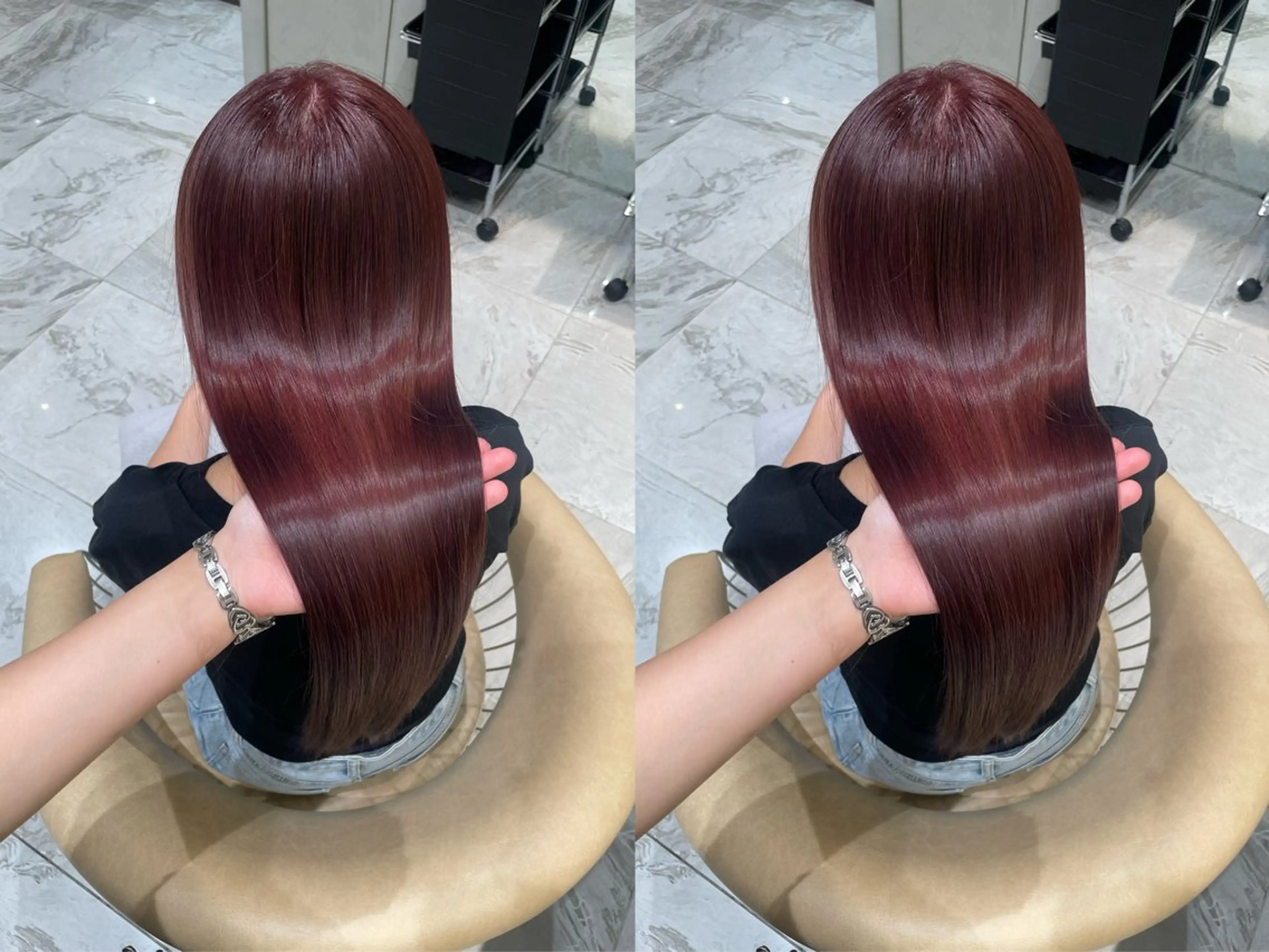 ‼️期間限定‼️🩵【ブリーチなし】ダブルカラー🩵➕内部補修髪質改善トリートメント🎀💞の写真