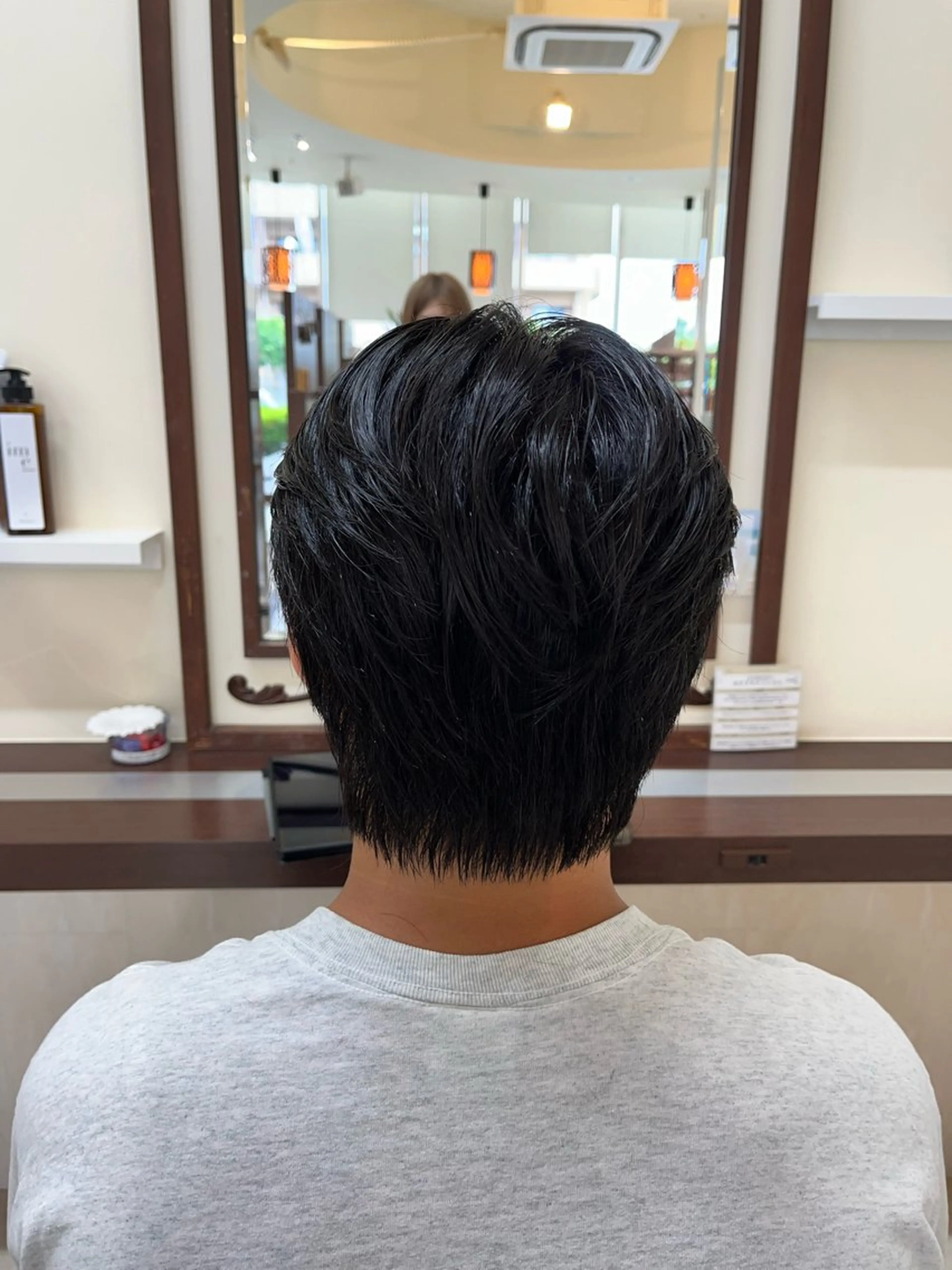 ショート パーマ メンズ センターパート メンズパーマ メンズウルフカット ウルフカット ニュアンスパーマ AROH  men's cut&men's perm 船橋店所属・🧊メンズ特化🧊 高木航希のヘアスタイル