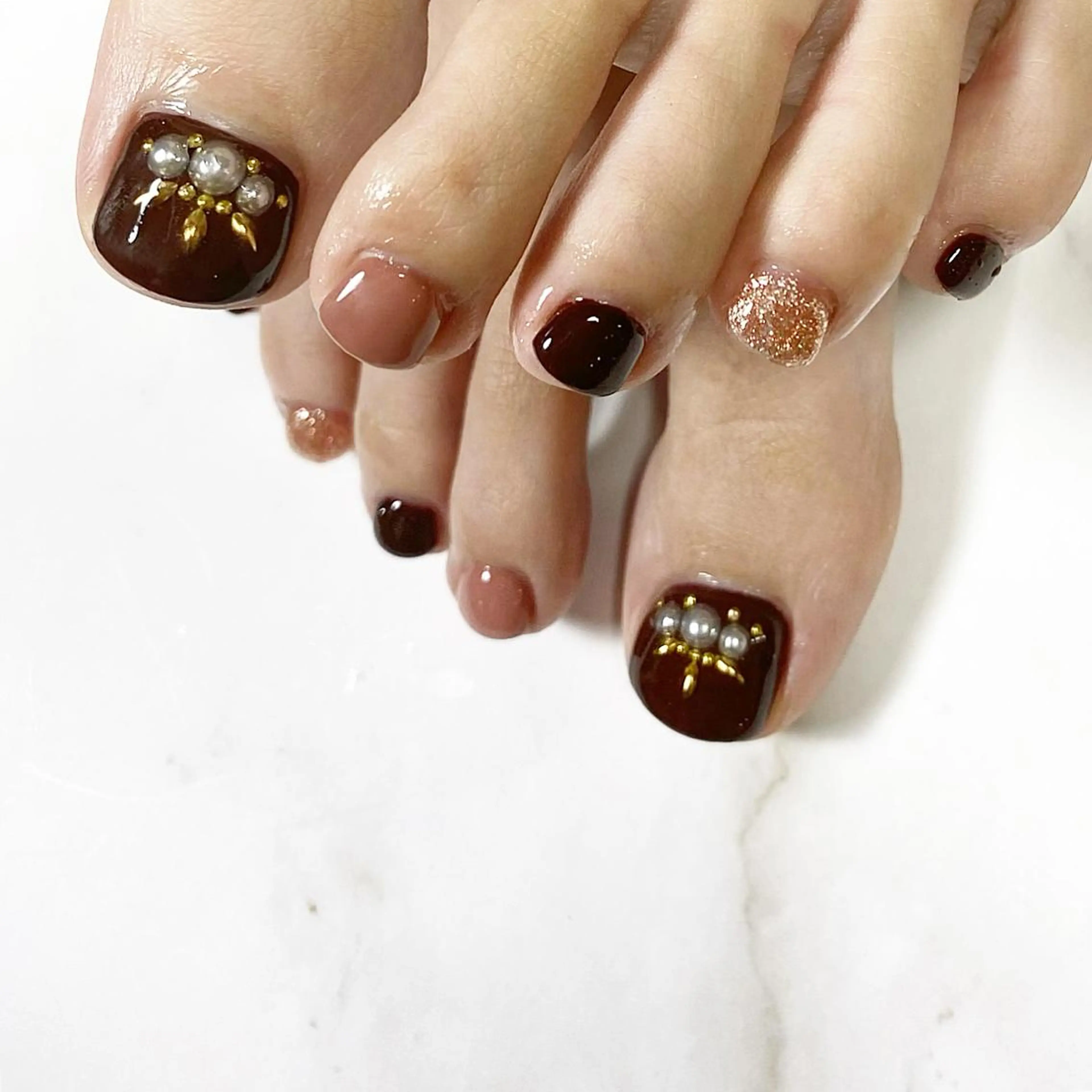 ネイル フットネイル フットネイル Nail ameria megu所属・ameria meguのネイルデザイン
