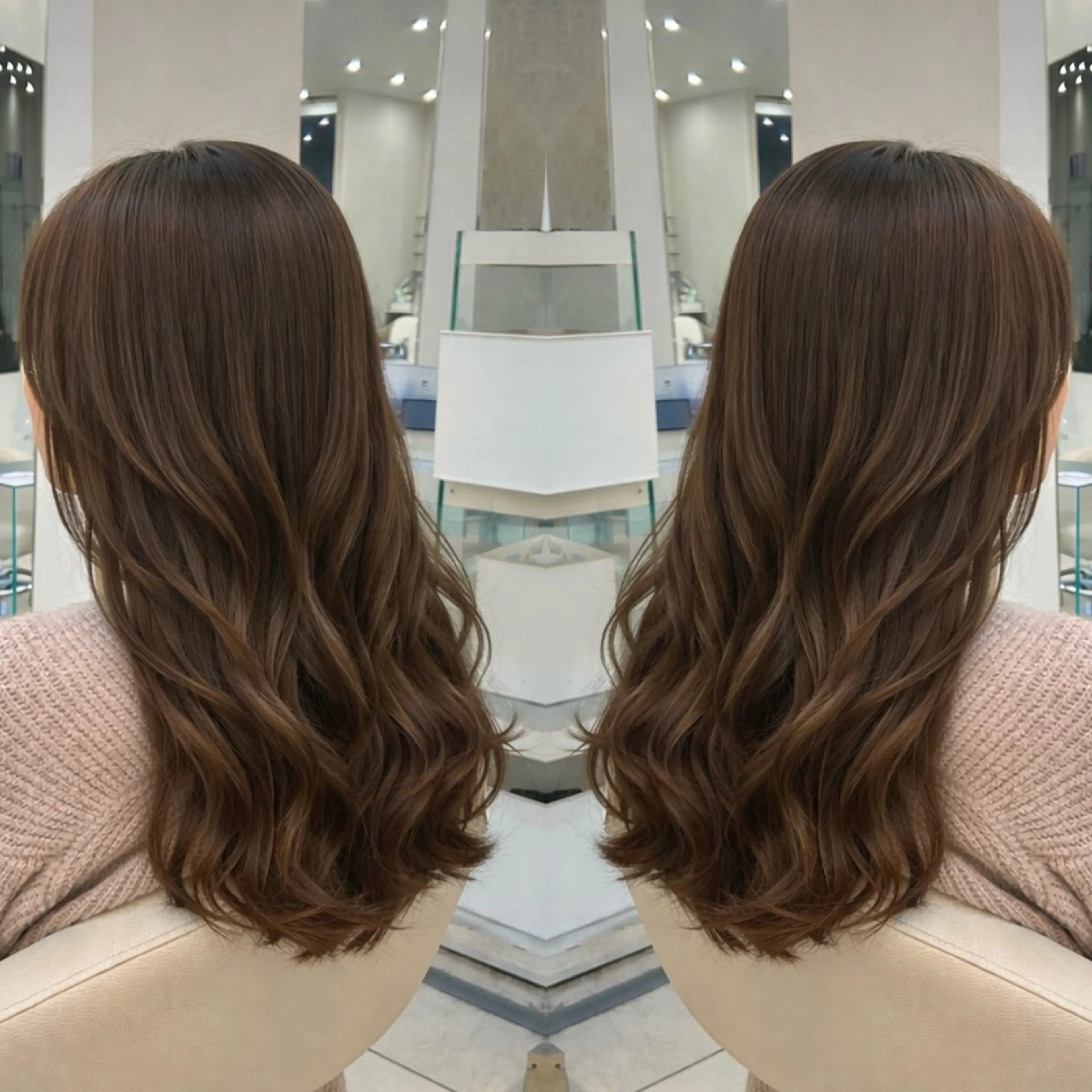 ロング カット 🍀似合わせ透明感 カラーアヤナ🍀のヘアスタイル