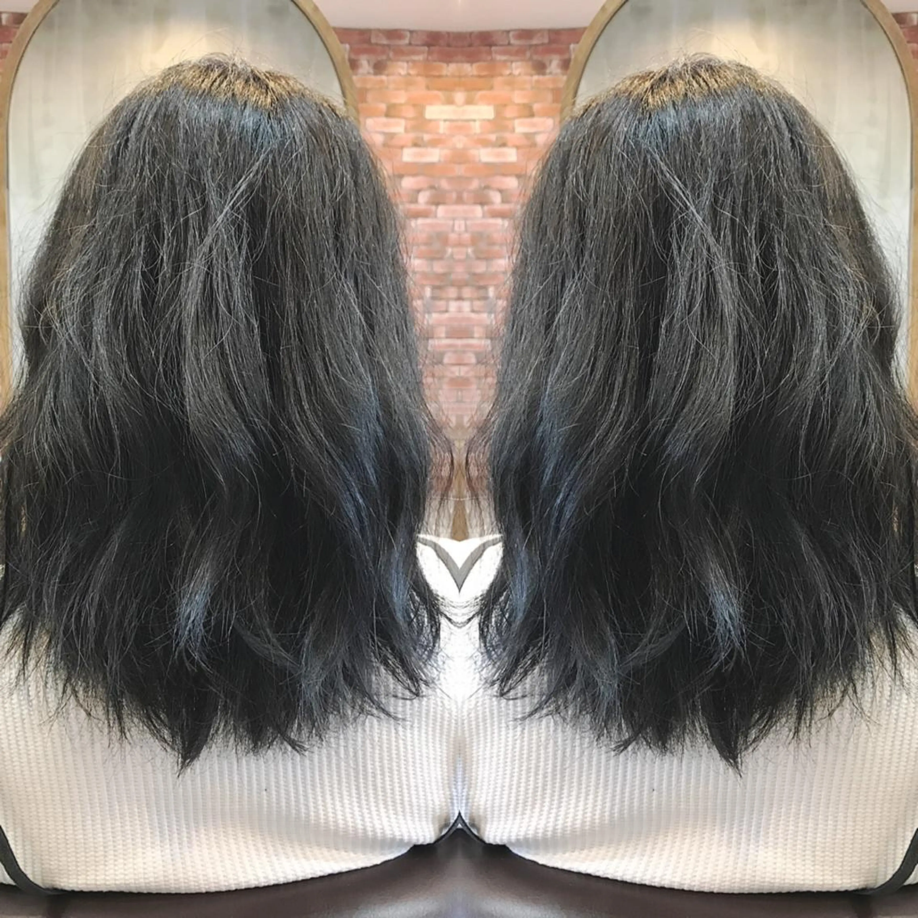 ミディアム カラー ヘアカラー cecil hair所属・重政 和樹のヘアスタイル