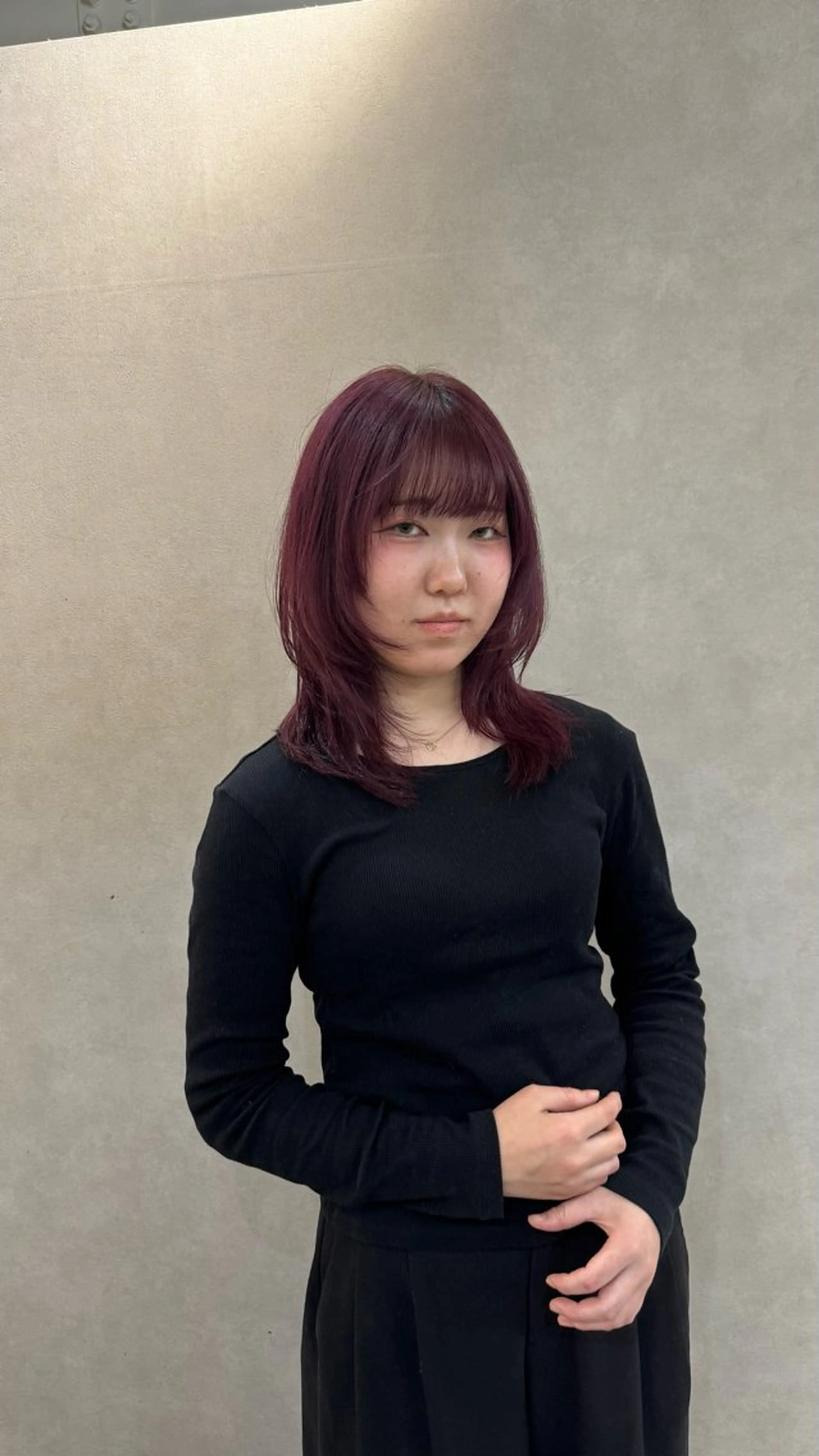 ミディアム レイヤーカット カット ヘアカラー トリートメント reira/堀江 /似合わせカットのヘアスタイル