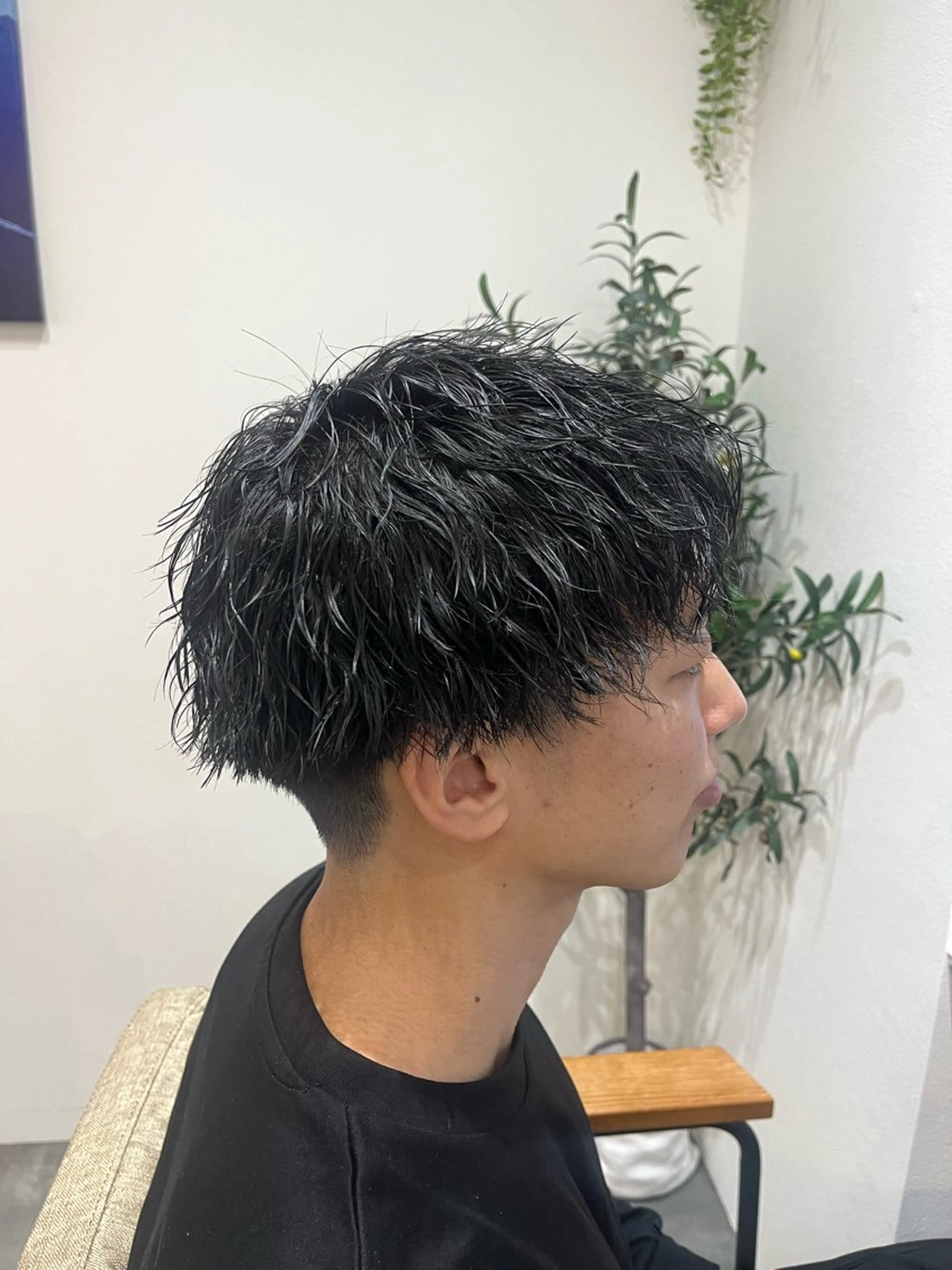 パーマ メンズ 藤田 詩織のヘアスタイル