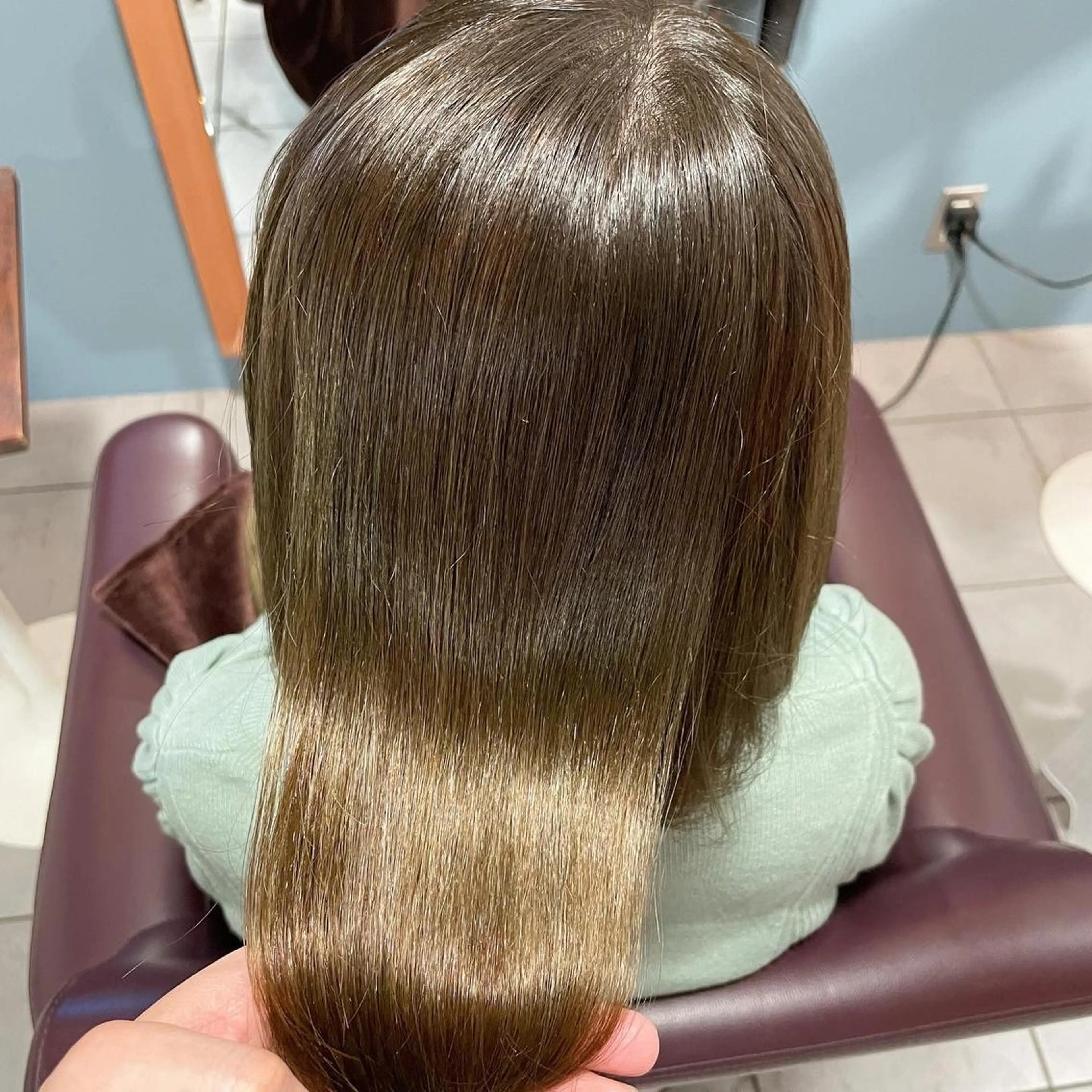 セミロング 西川 仁のヘアスタイル