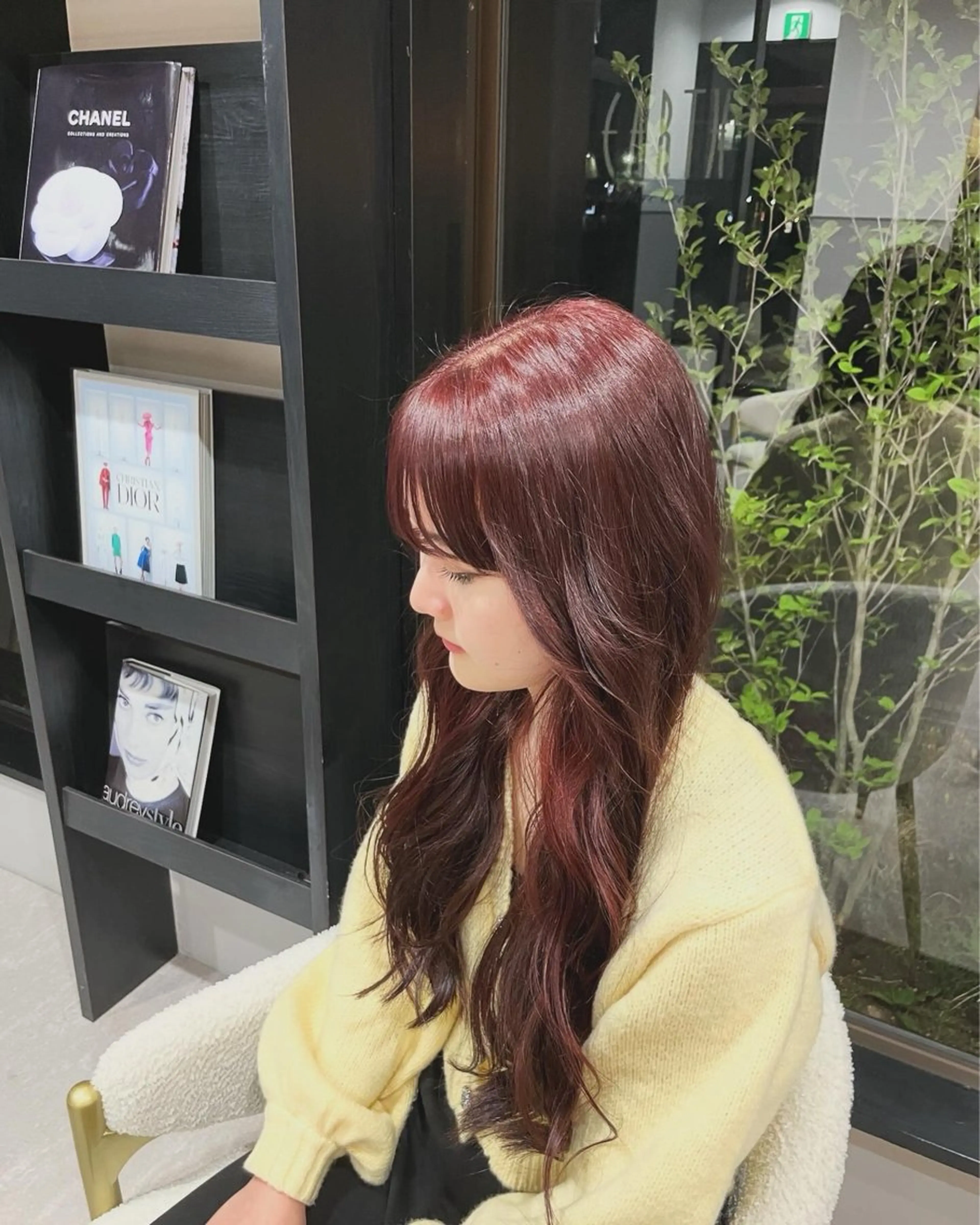 ロング カラー 長尾 康生のヘアスタイル