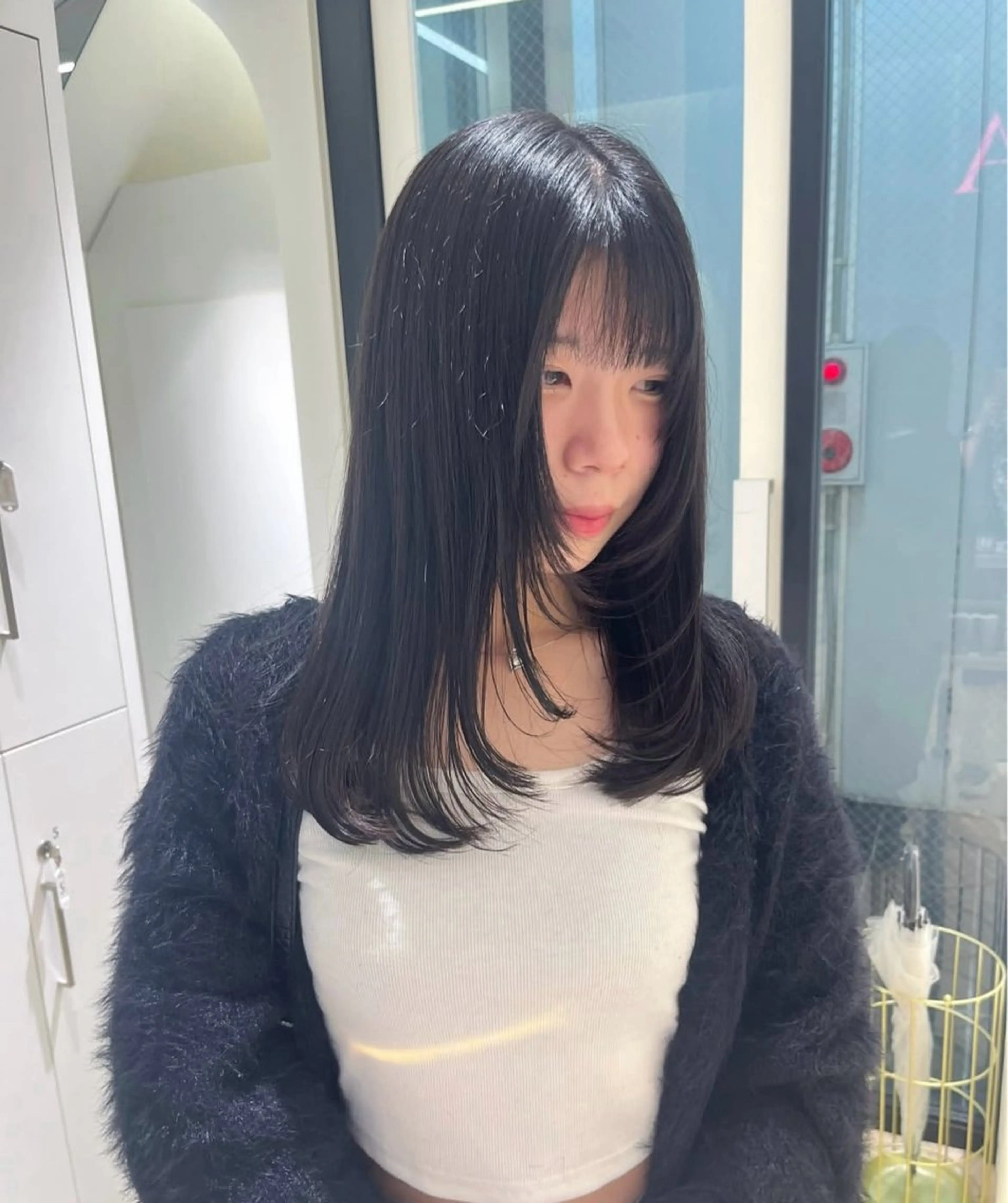 セミロング カラー レイヤーカット カット ヘアカラー トリートメント ParveMix / 山本 玲南🫧🪽のヘアスタイル