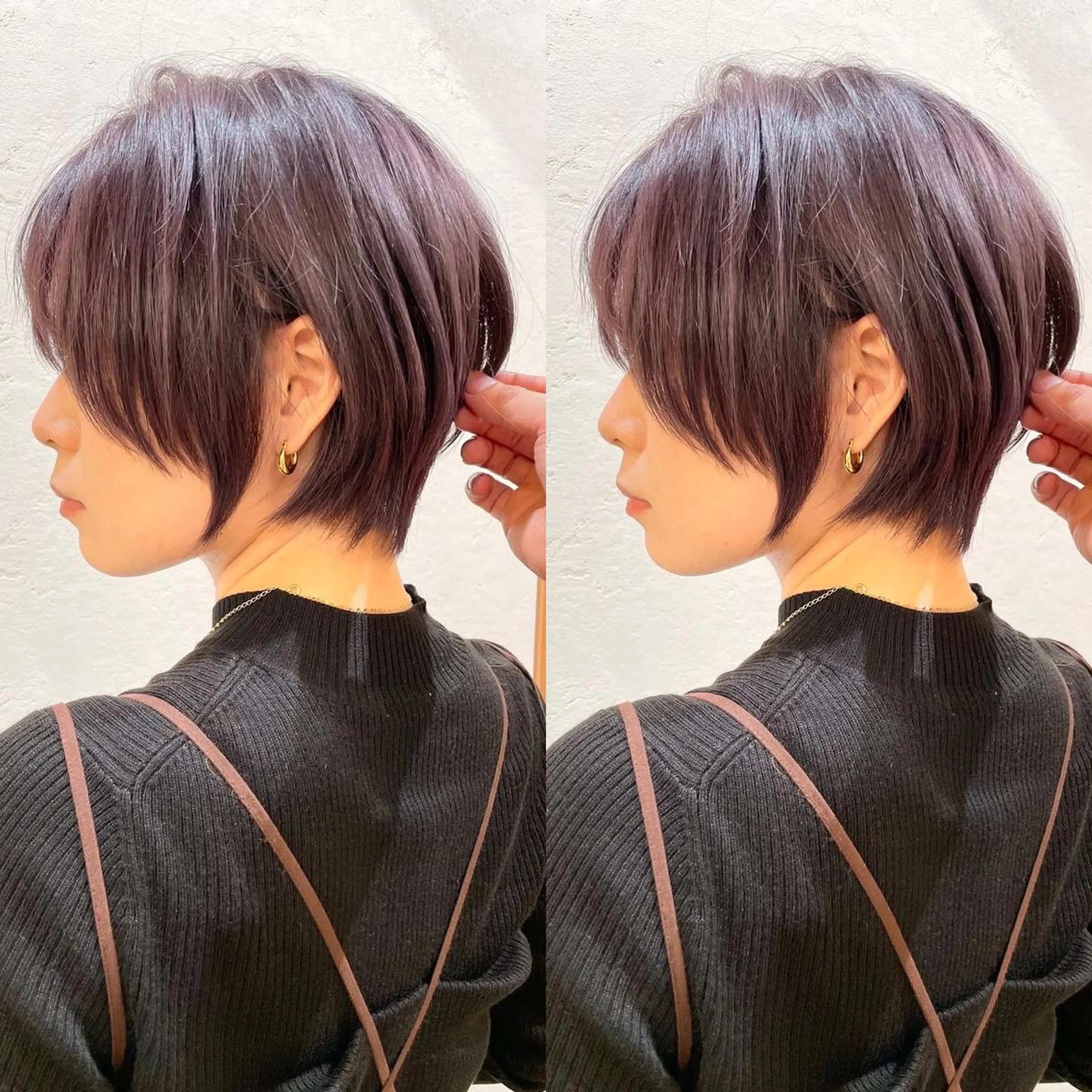 ショート カラー カット ヘアカラー トリートメント 縮毛/ショート/ ボブ/レイヤー/小原のヘアスタイル