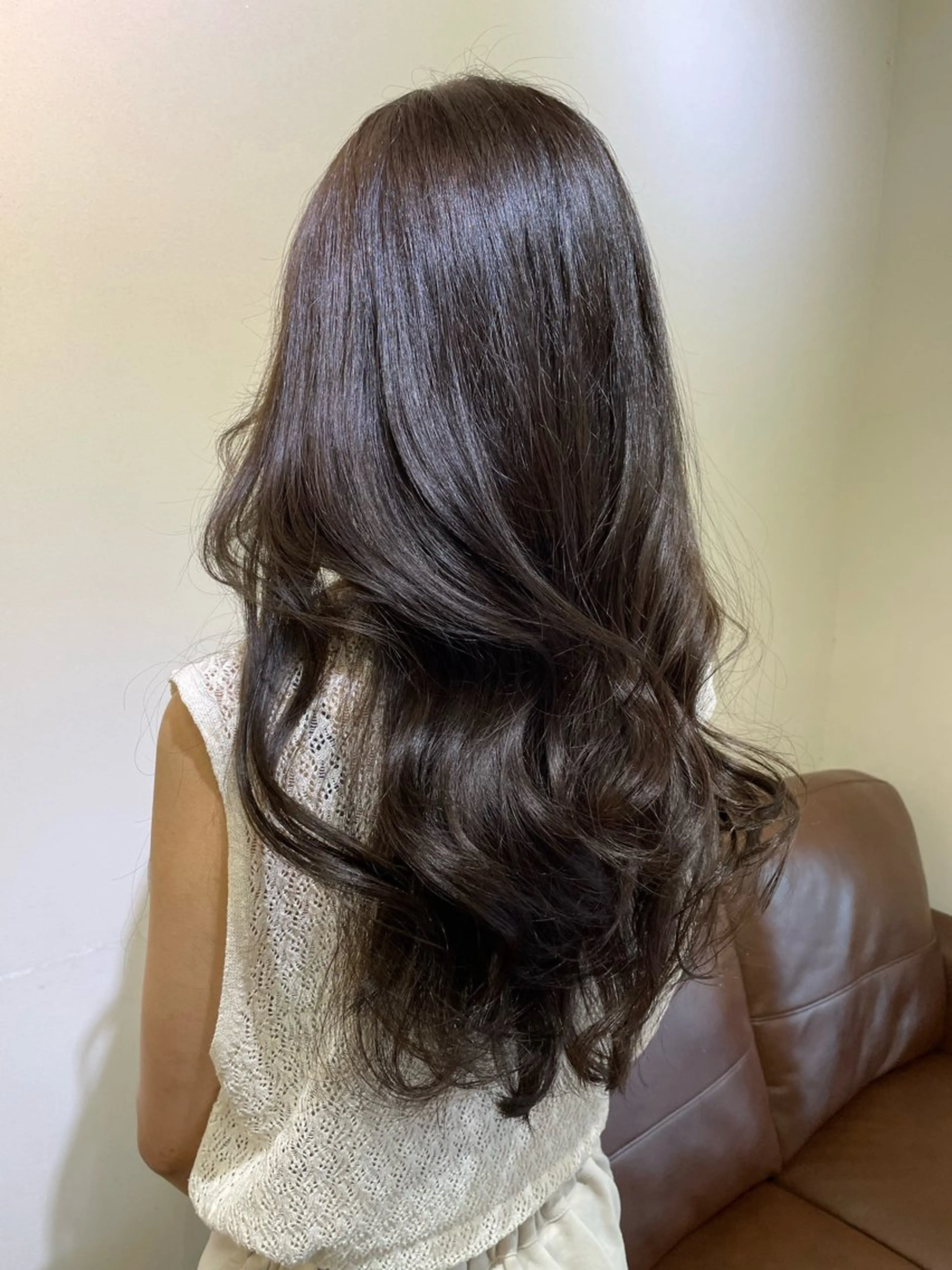 ロング カラー ブラウンカラー トリートメント メンズパーマ✨️村越 雄斗のヘアスタイル