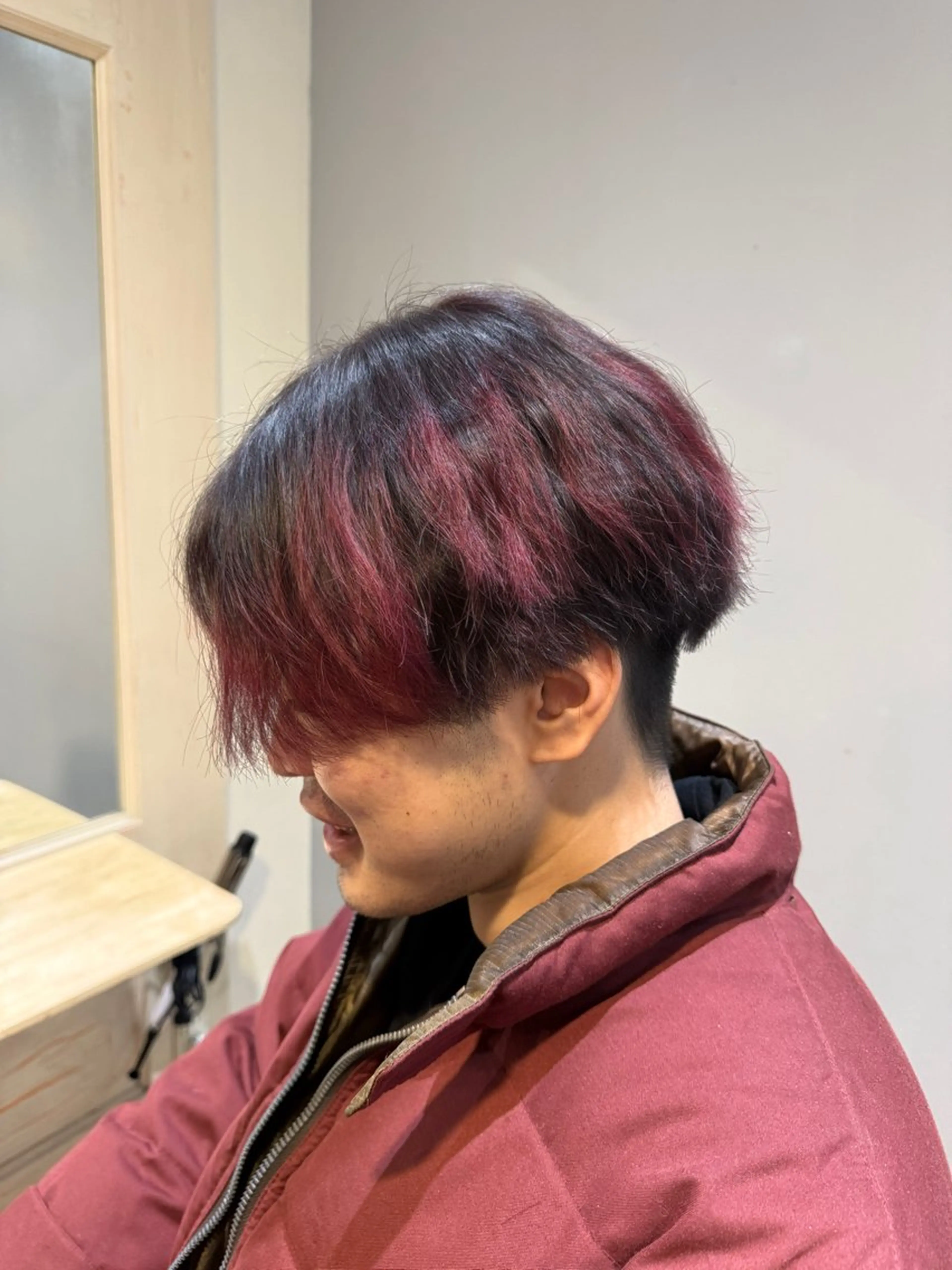 ショート カラー メンズ ケアカラー カット ヘアカラー メンズカット/パーマ 艶カラーTAIGA︎のヘアスタイル