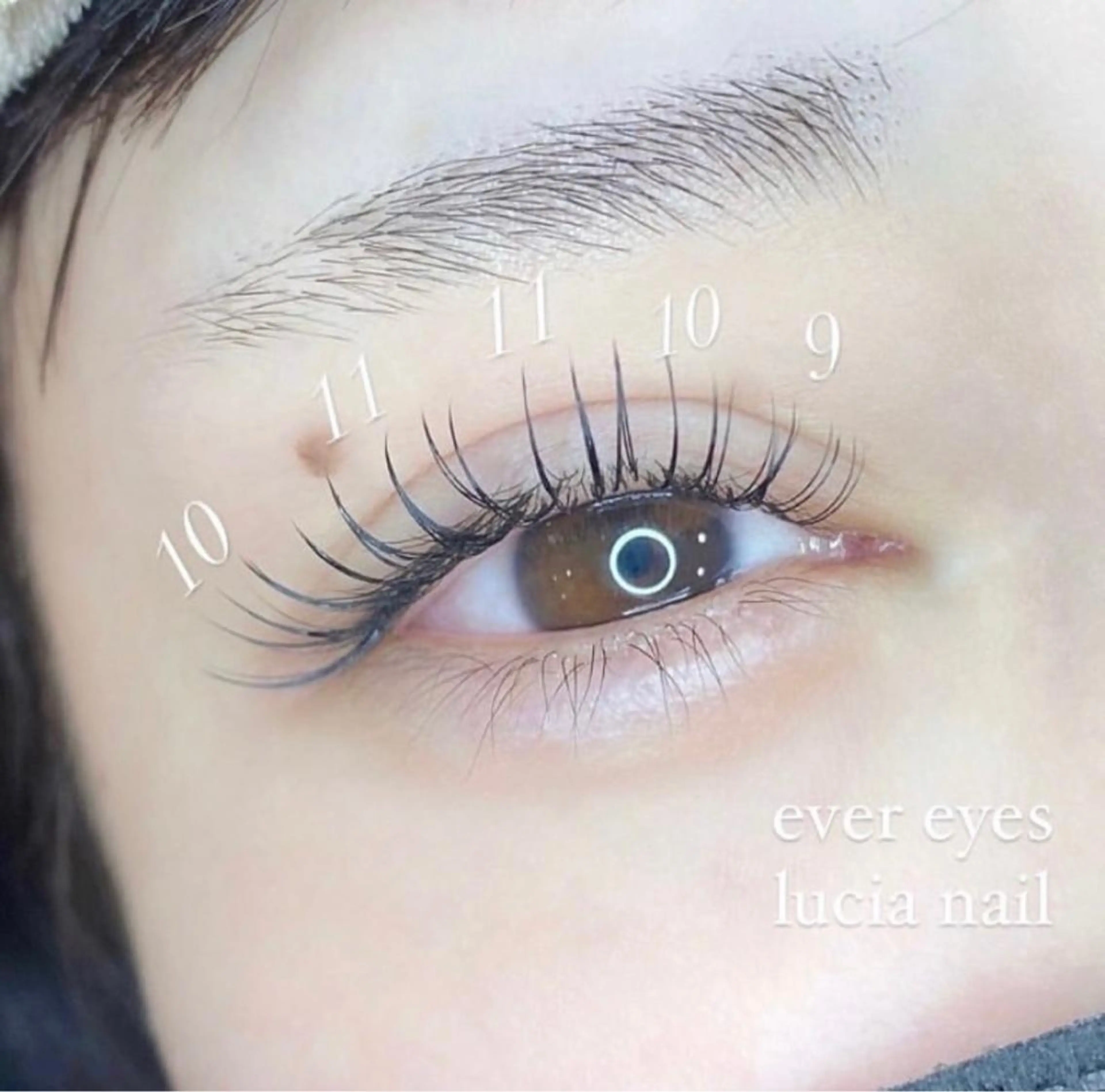 マツエク・マツパ EVER EYESあべの所属・EVER  EYES コセコのマツエク・マツパデザイン