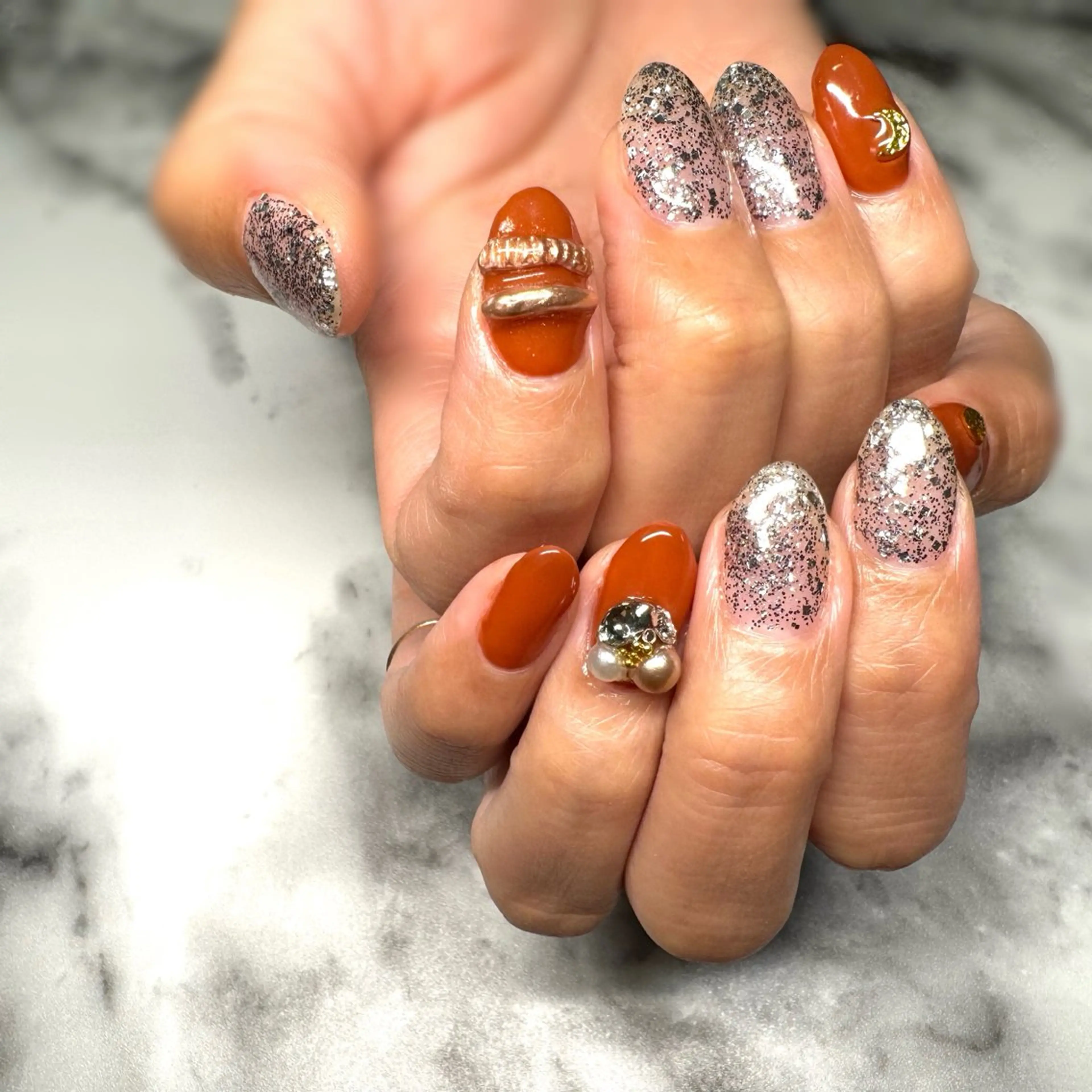 ネイル ジェルネイル ミラーネイル ハンドネイル MC's nail.のネイルデザイン