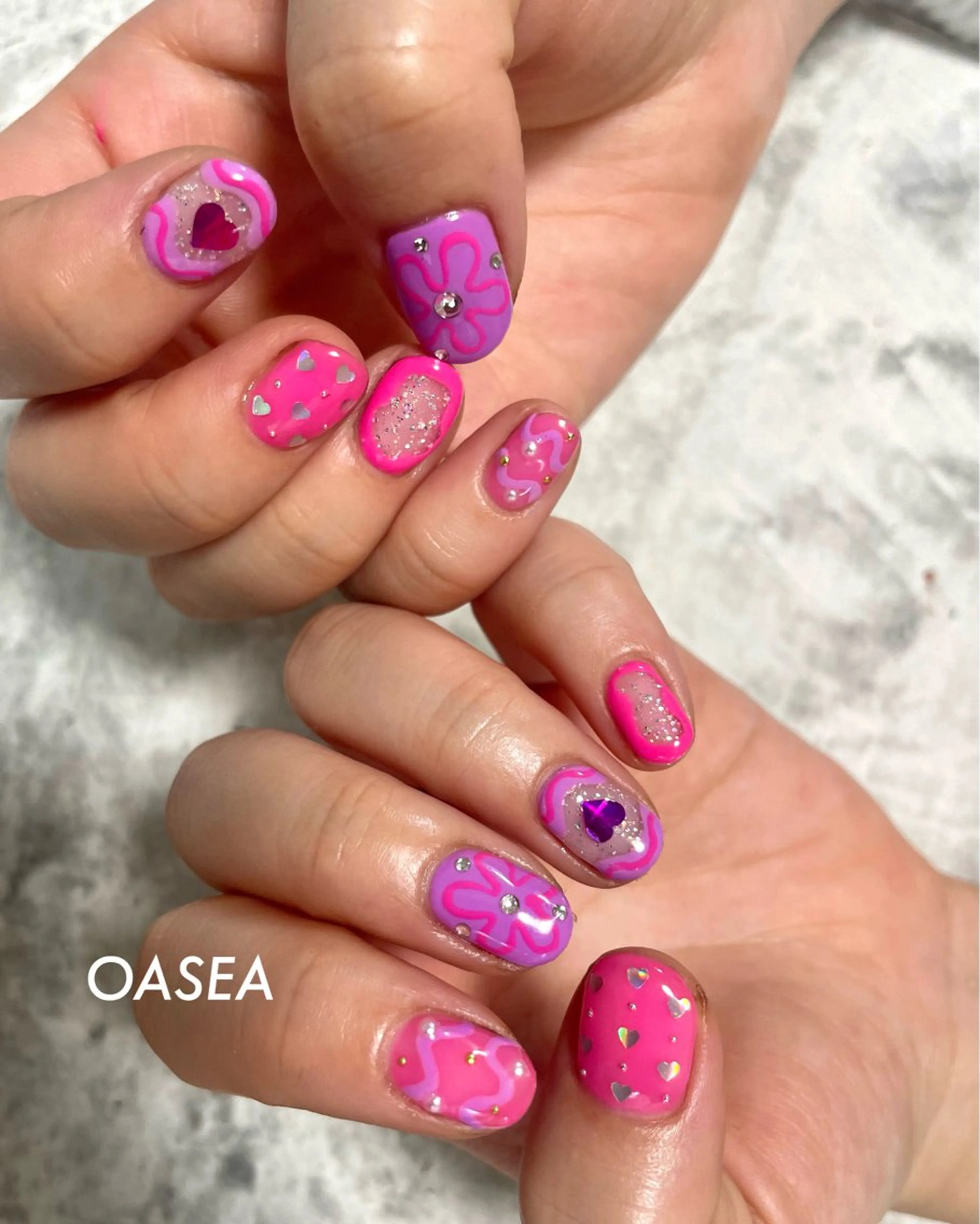 ネイル ハンドネイル 🌞💜 KAORI 🌴のネイルデザイン