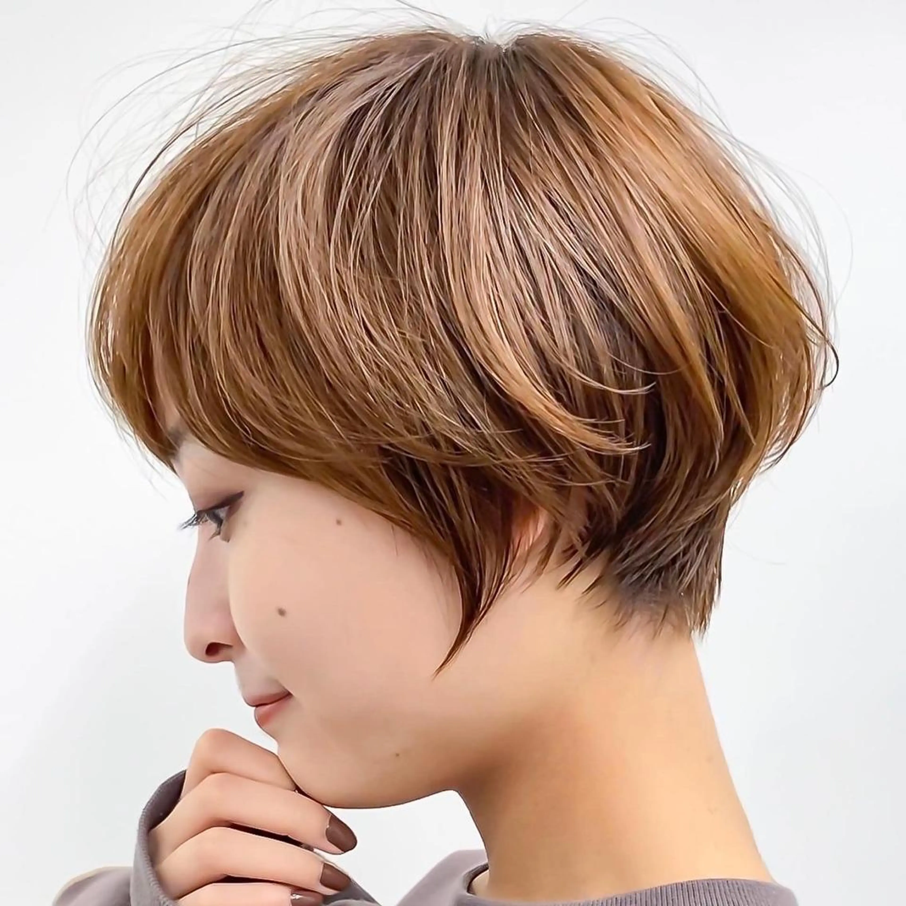 ショートカット+ゆるふわパーマの写真