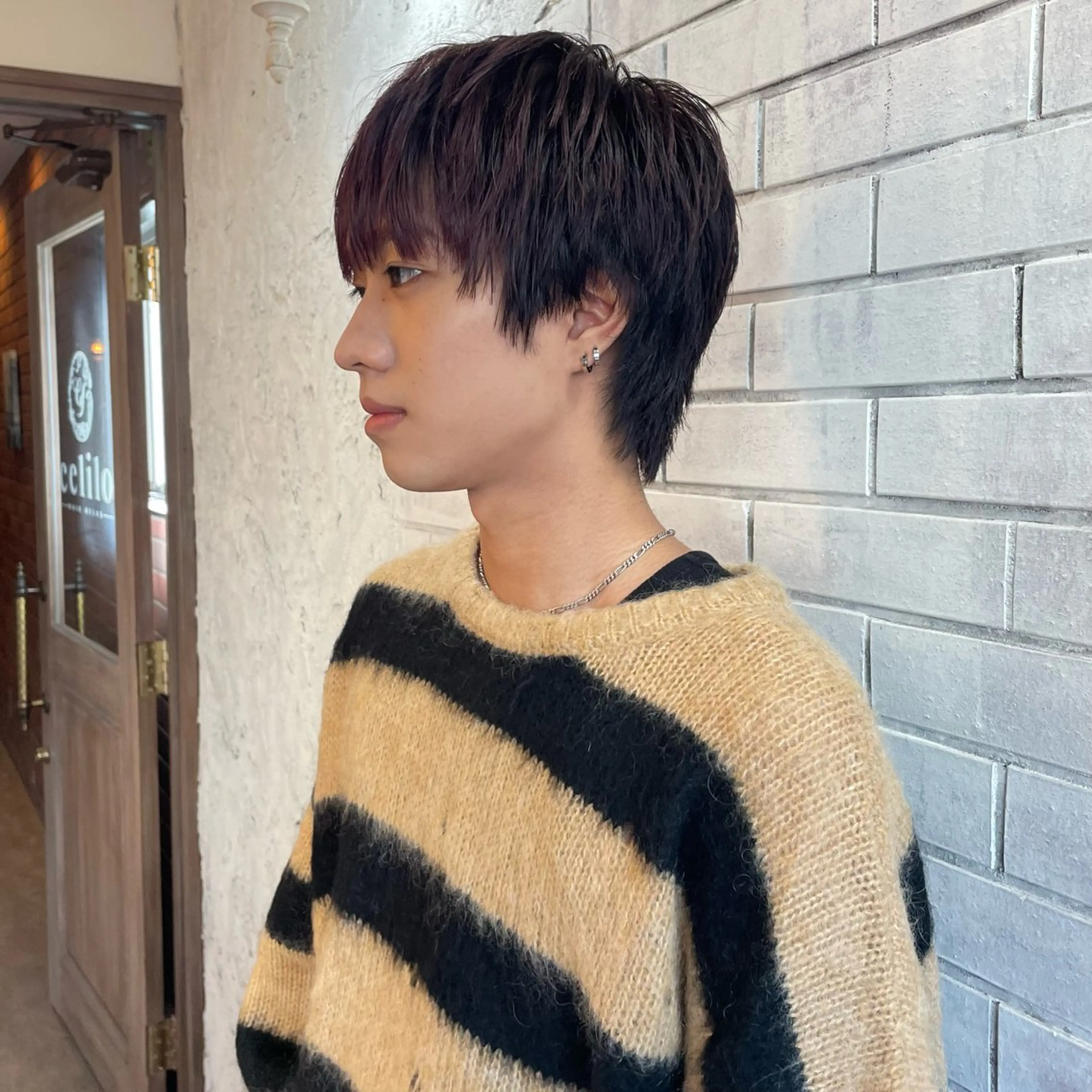 ショート カラー メンズ マッシュ ショートヘア スパイキーショート メンズカット/千葉駅のヘアスタイル