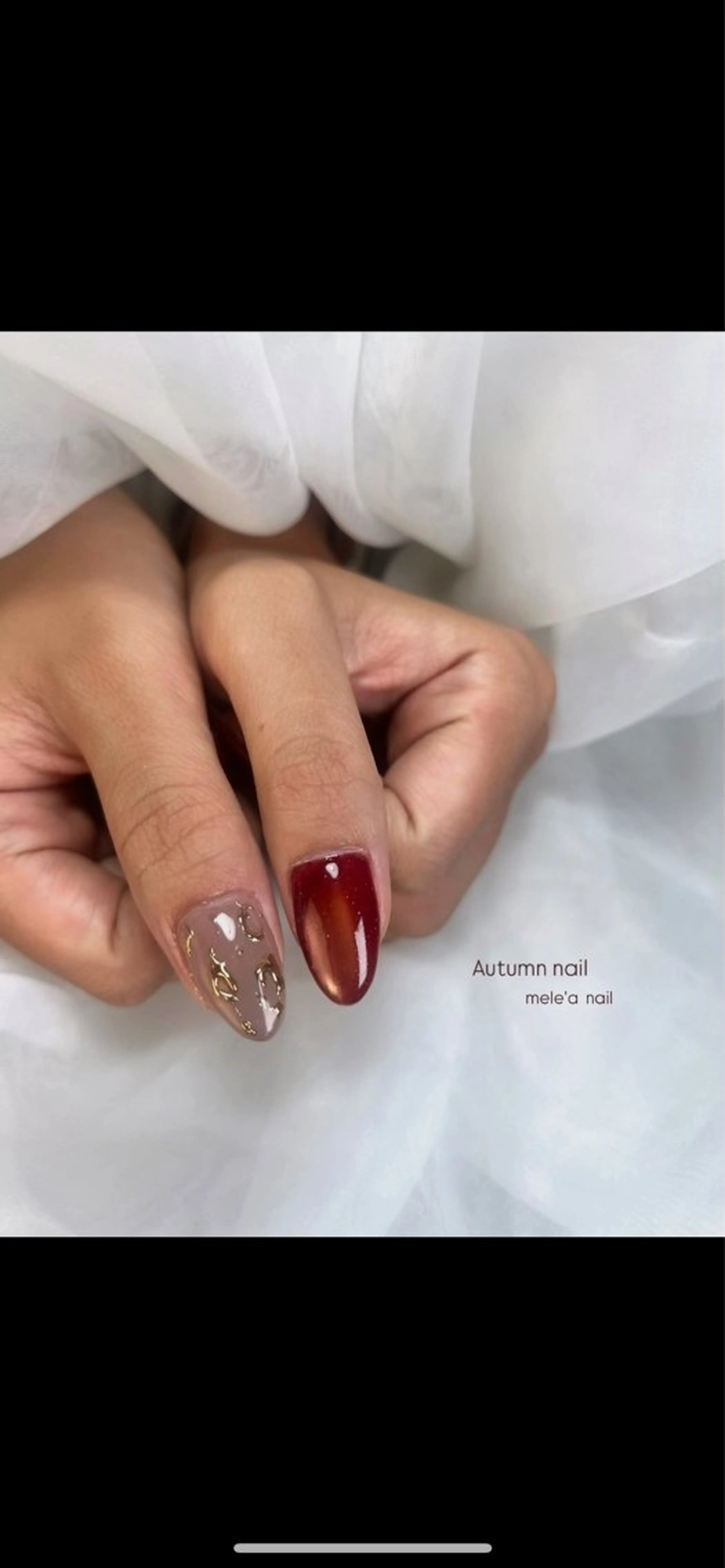 ネイル アニマル柄 マグネットネイル miho meléanailのネイルデザイン