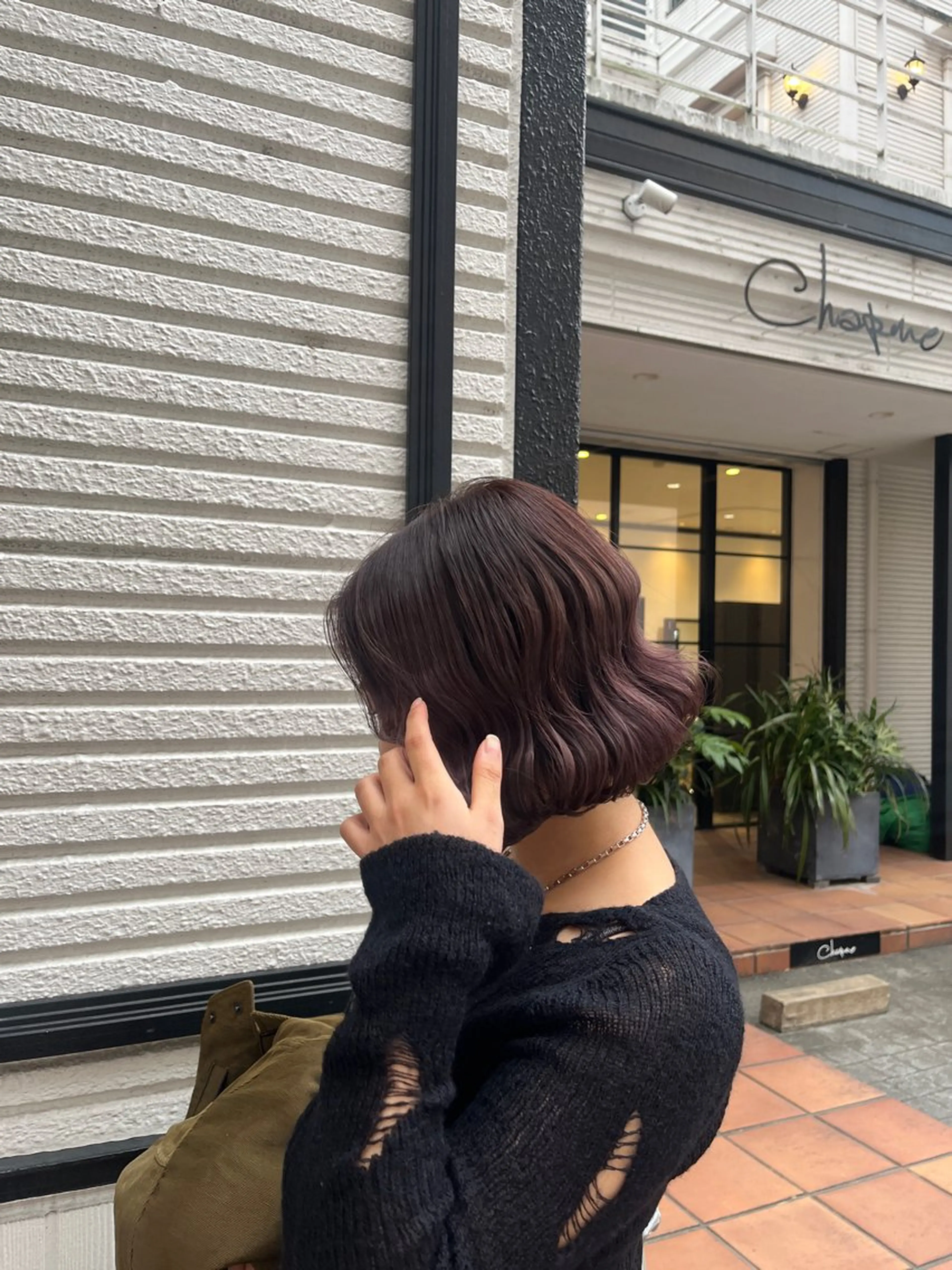 ミディアム カラー saya/ レディースカットのヘアスタイル