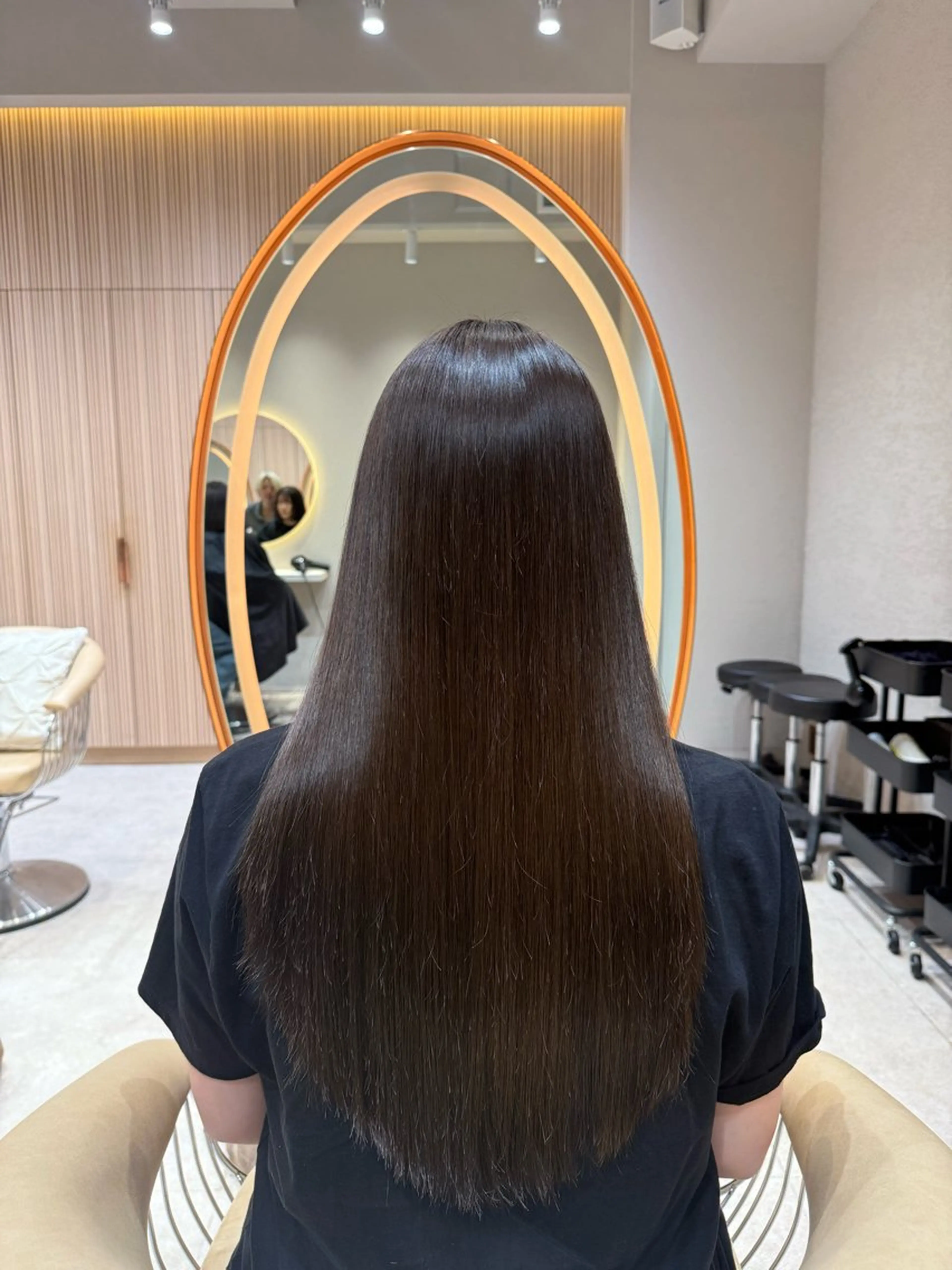 ロング 縮毛矯正/透明感/ 松葉 晃明のヘアスタイル